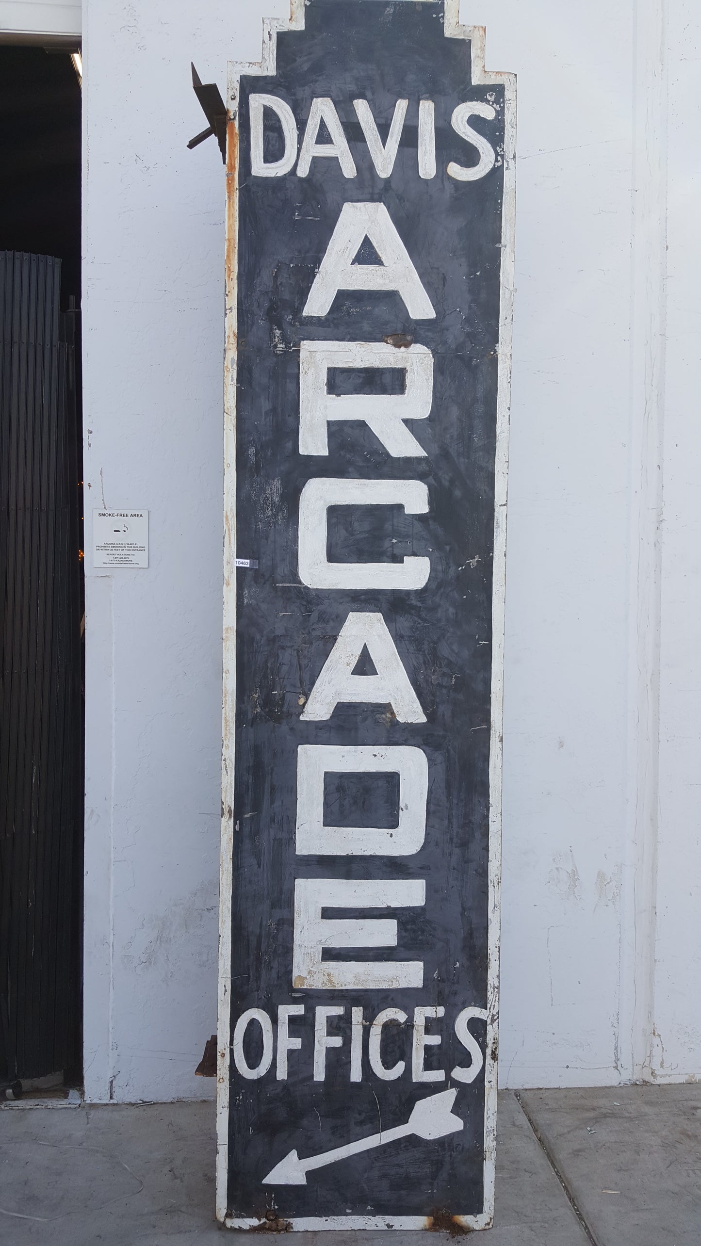 Davis Arcade Offices Metal Sign