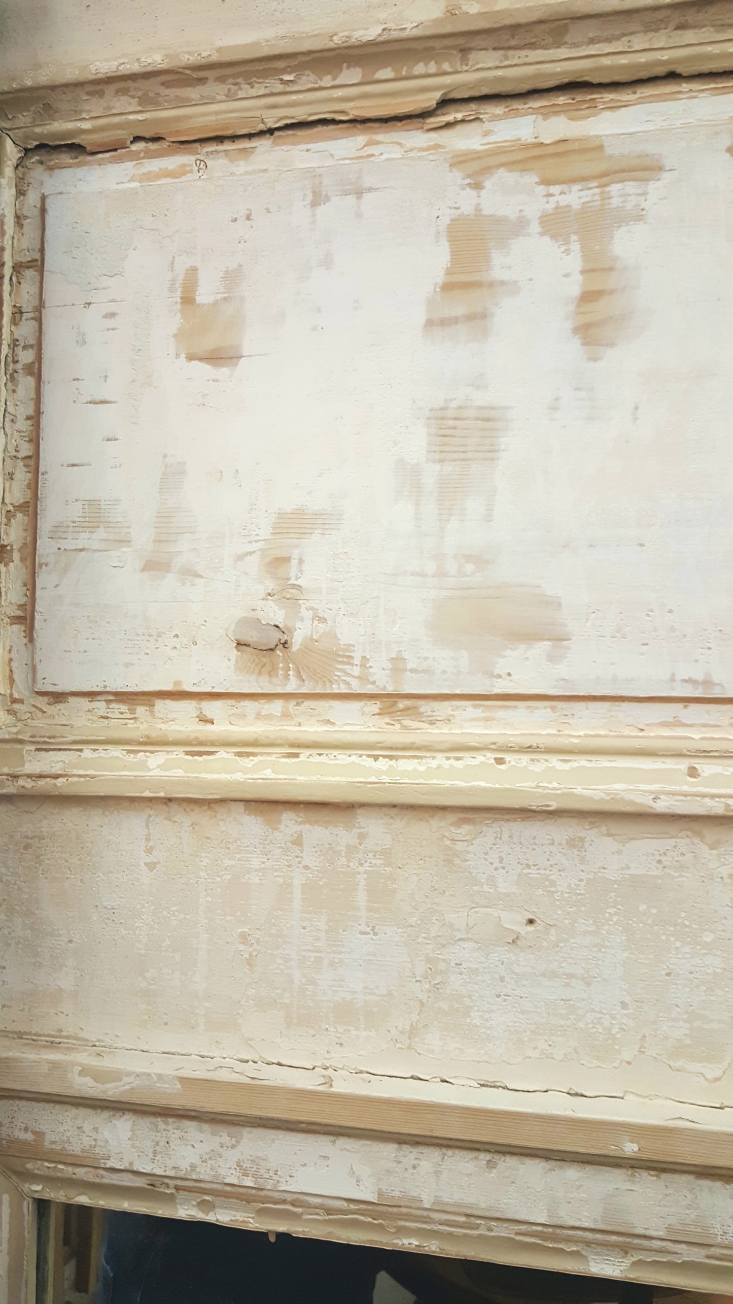 Single Rectangle Pane Painted Wood Trumeau Mirror