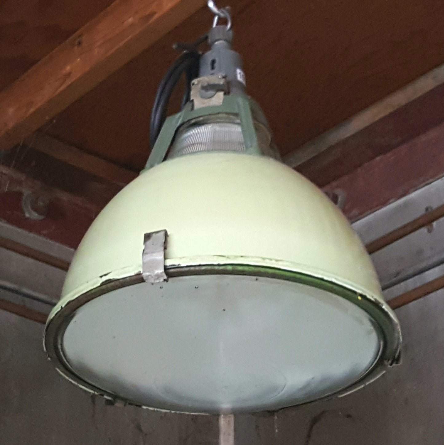 Industrial Mint Porcelain Pendant Factory Light