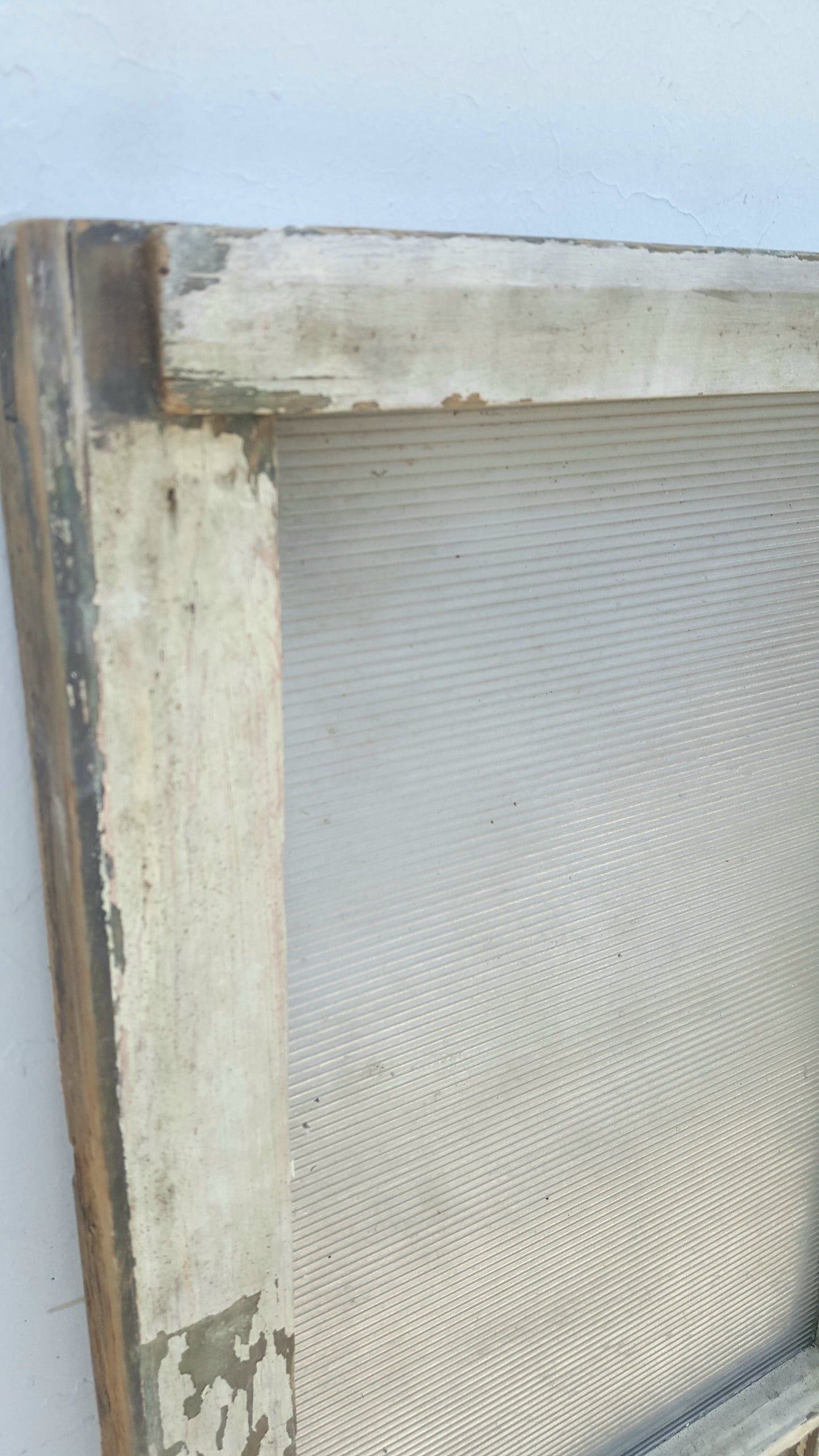 Square 6 Pane White Wood Window