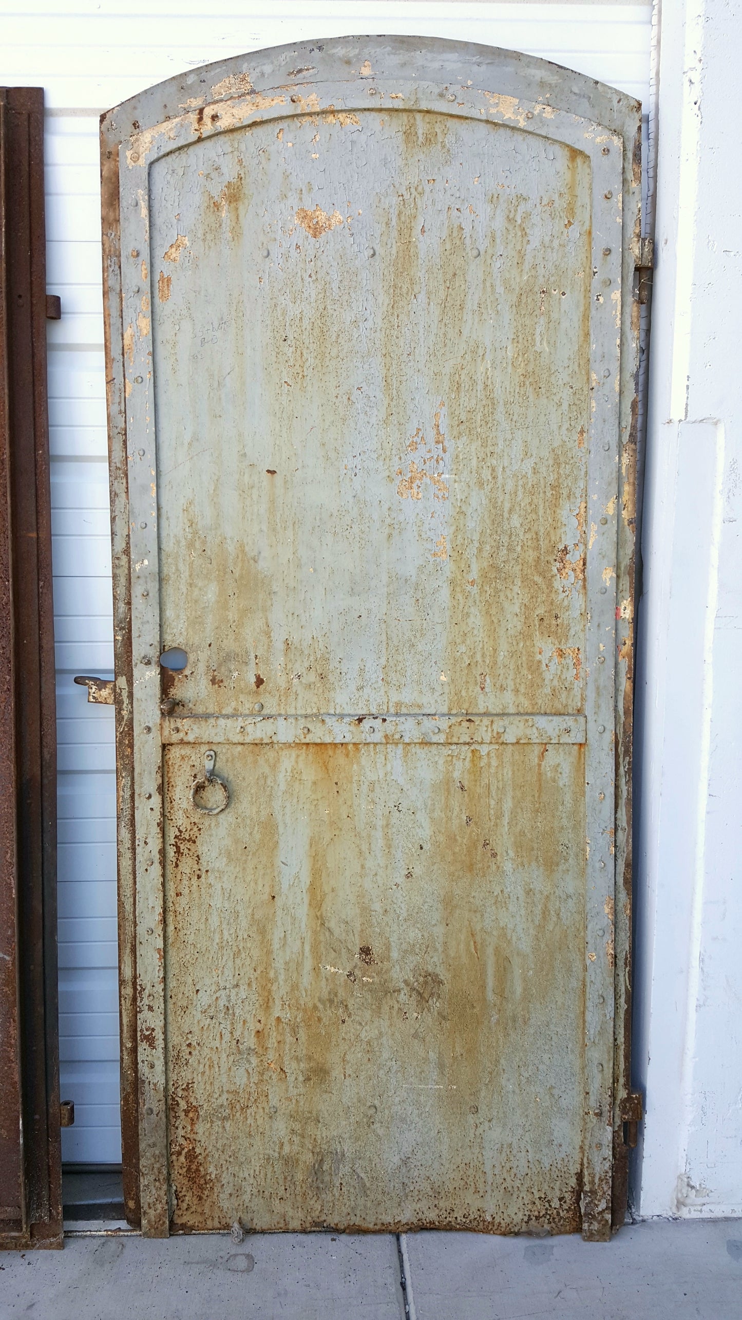 Arched Single Iron Metal Fire Door