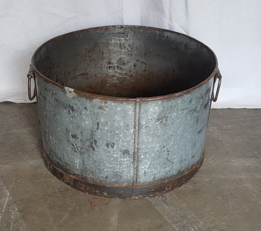 Round Zinc Tub/Planter