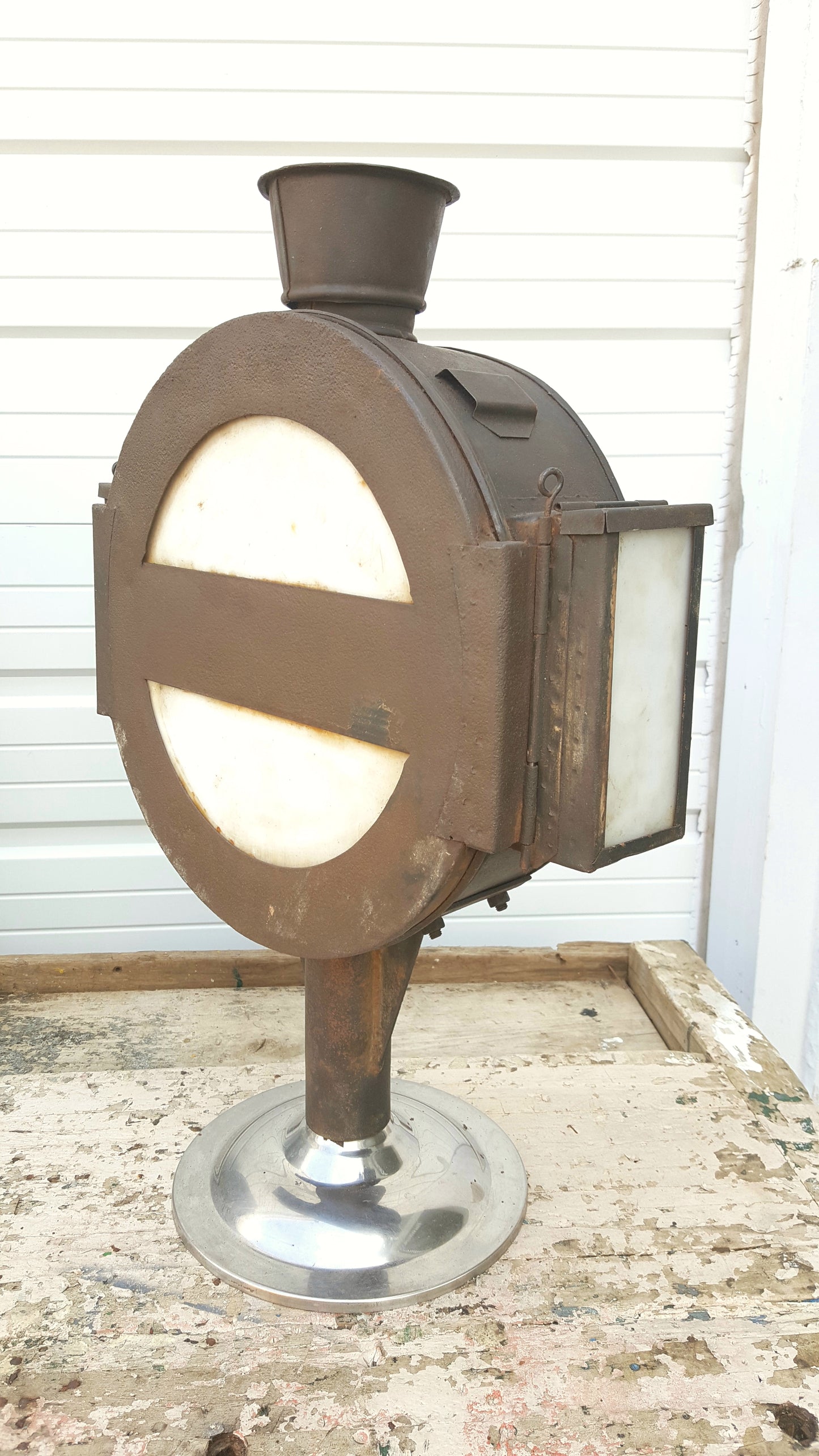 Repurposed Railroad Table Lamp / Light