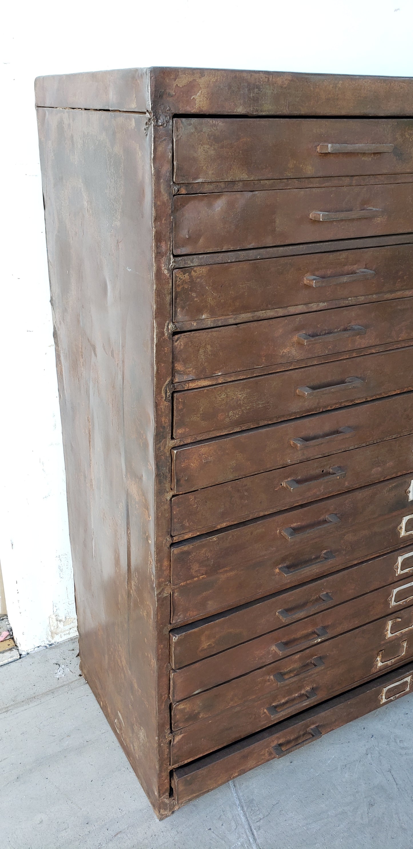 14 Drawer Iron Filing Cabinet