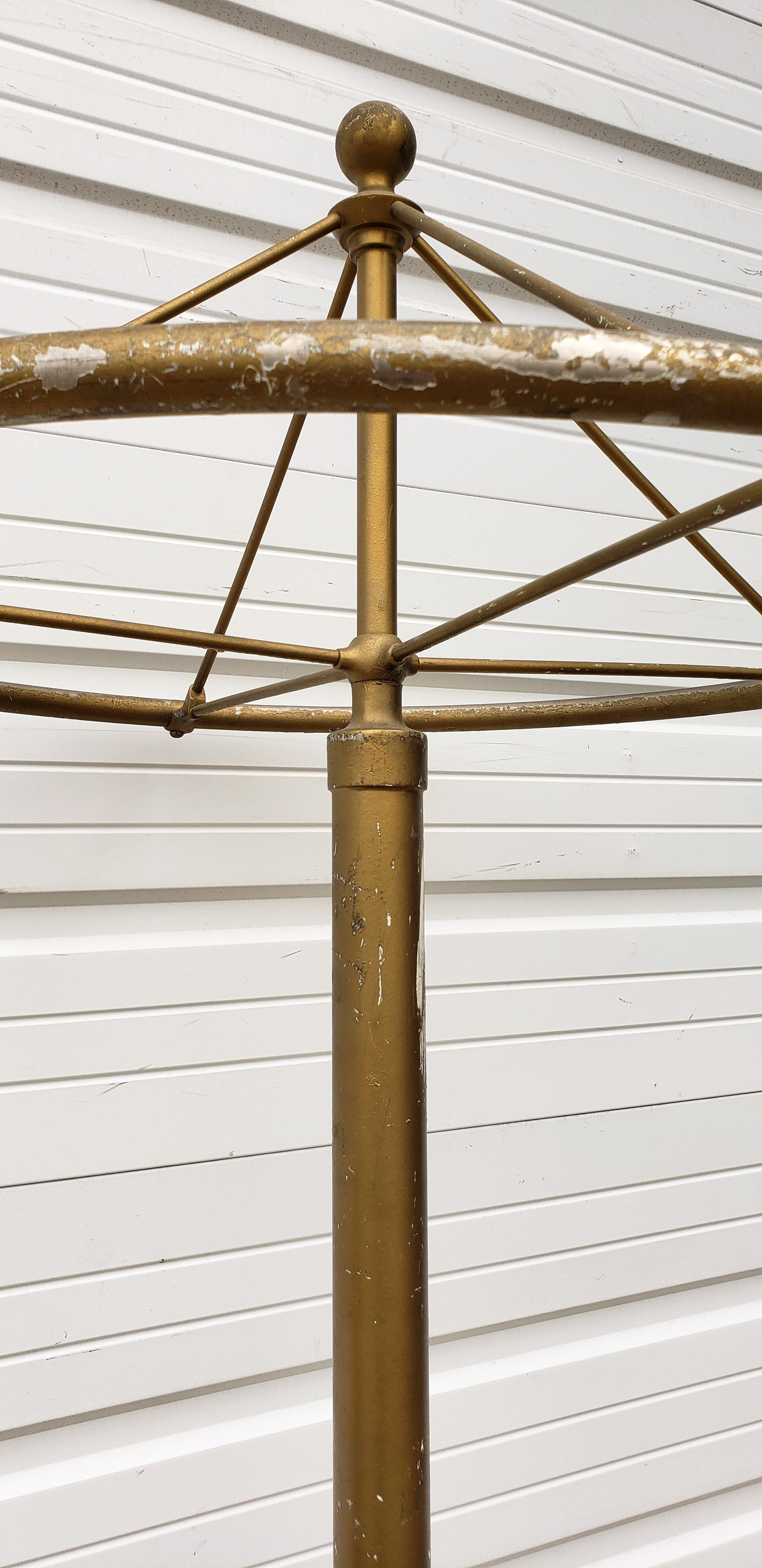 Vintage Rolling Clothing Rack Retail Display