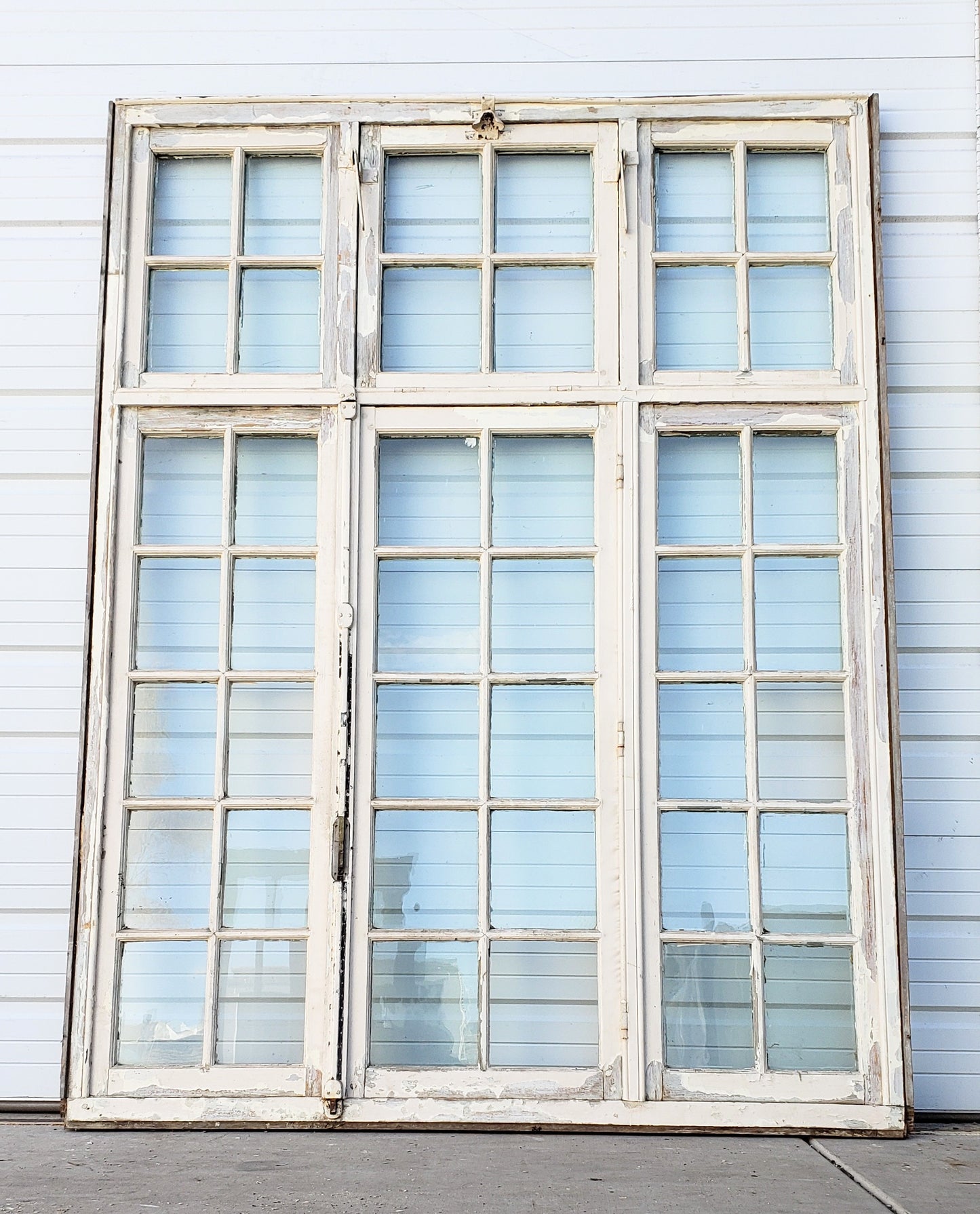 Rectangle 42 Pane White Wood Window