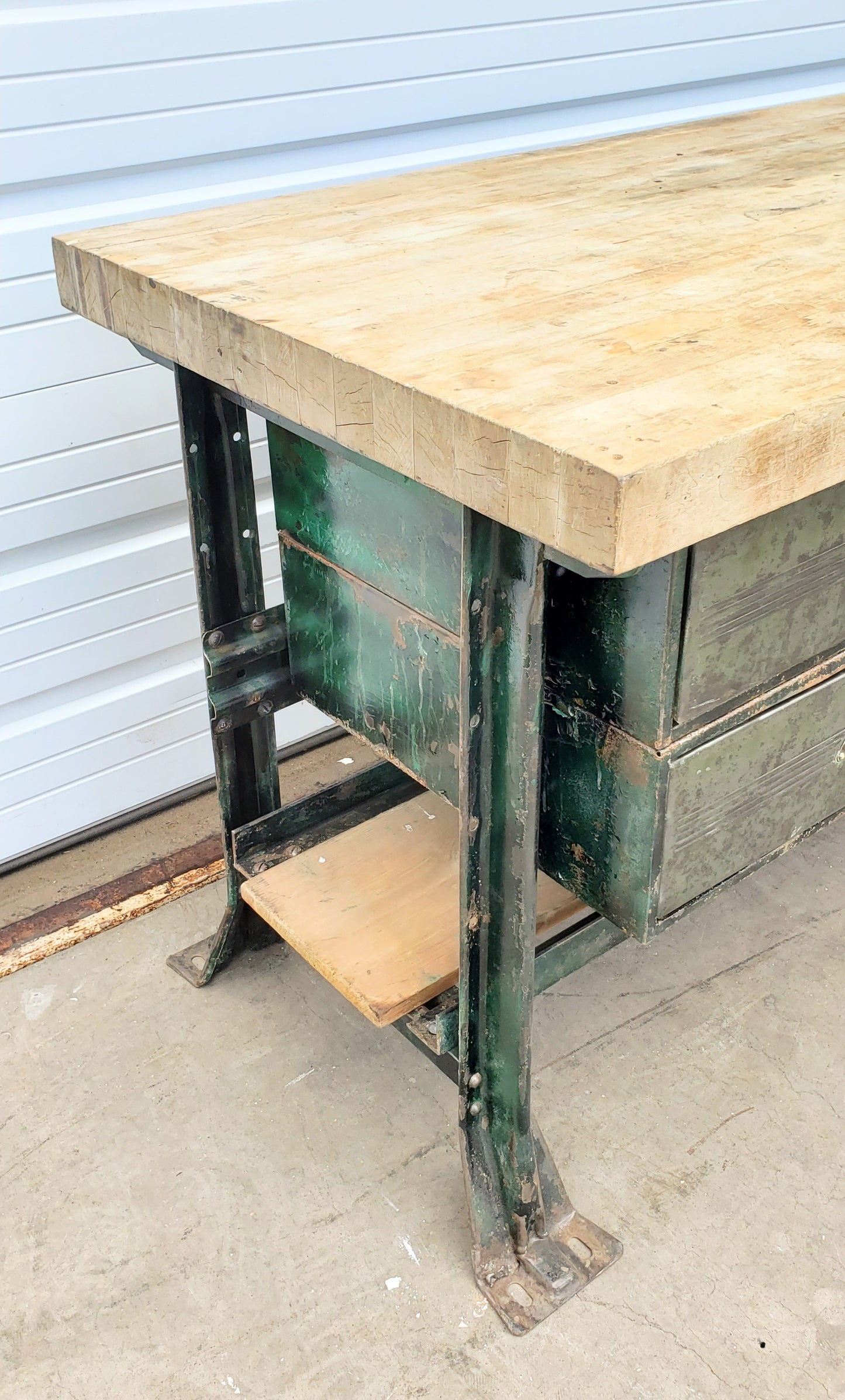Industrial 6 Drawer Hallowell Island Work Table