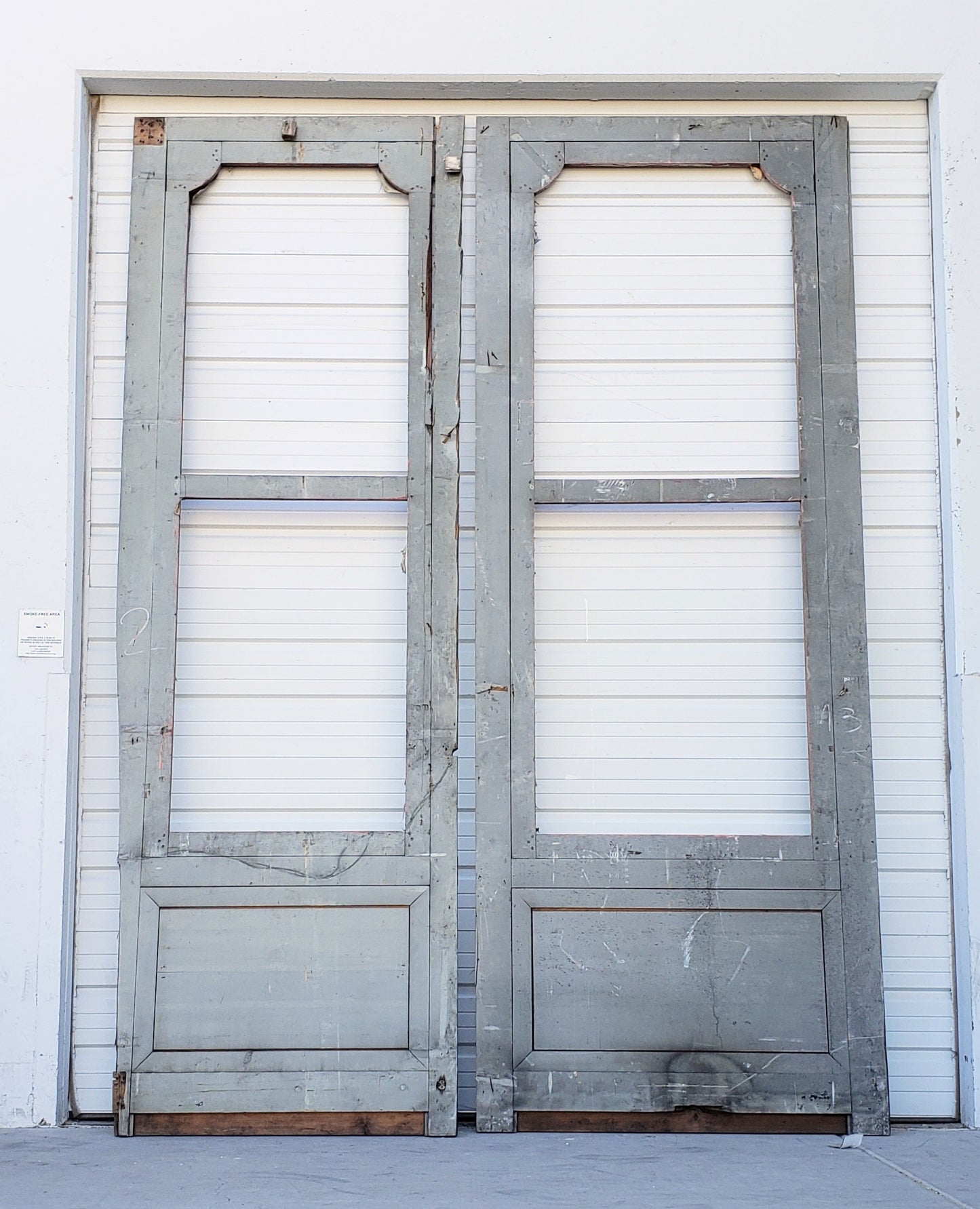 Pair of 4 Lite French Antique Doors