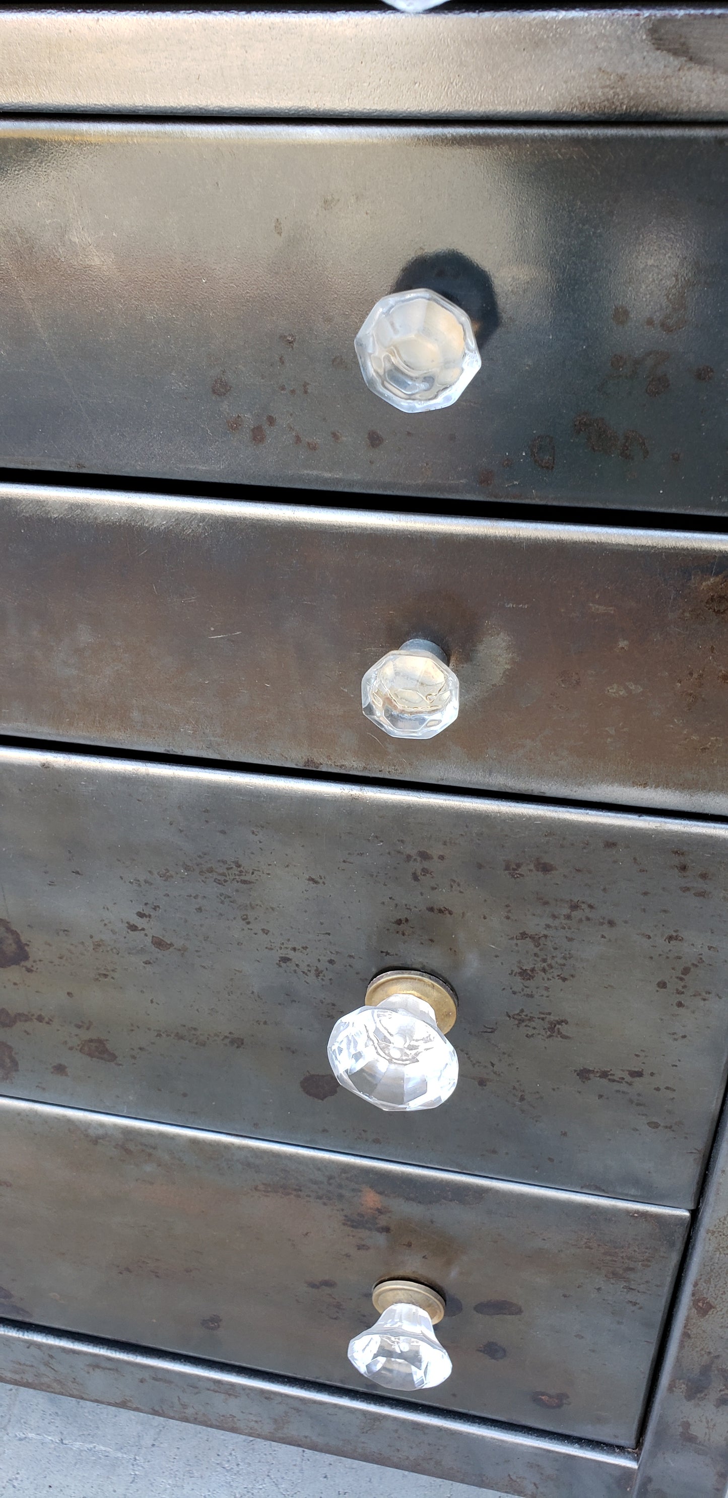 Medical Cabinet with Glass Knobs