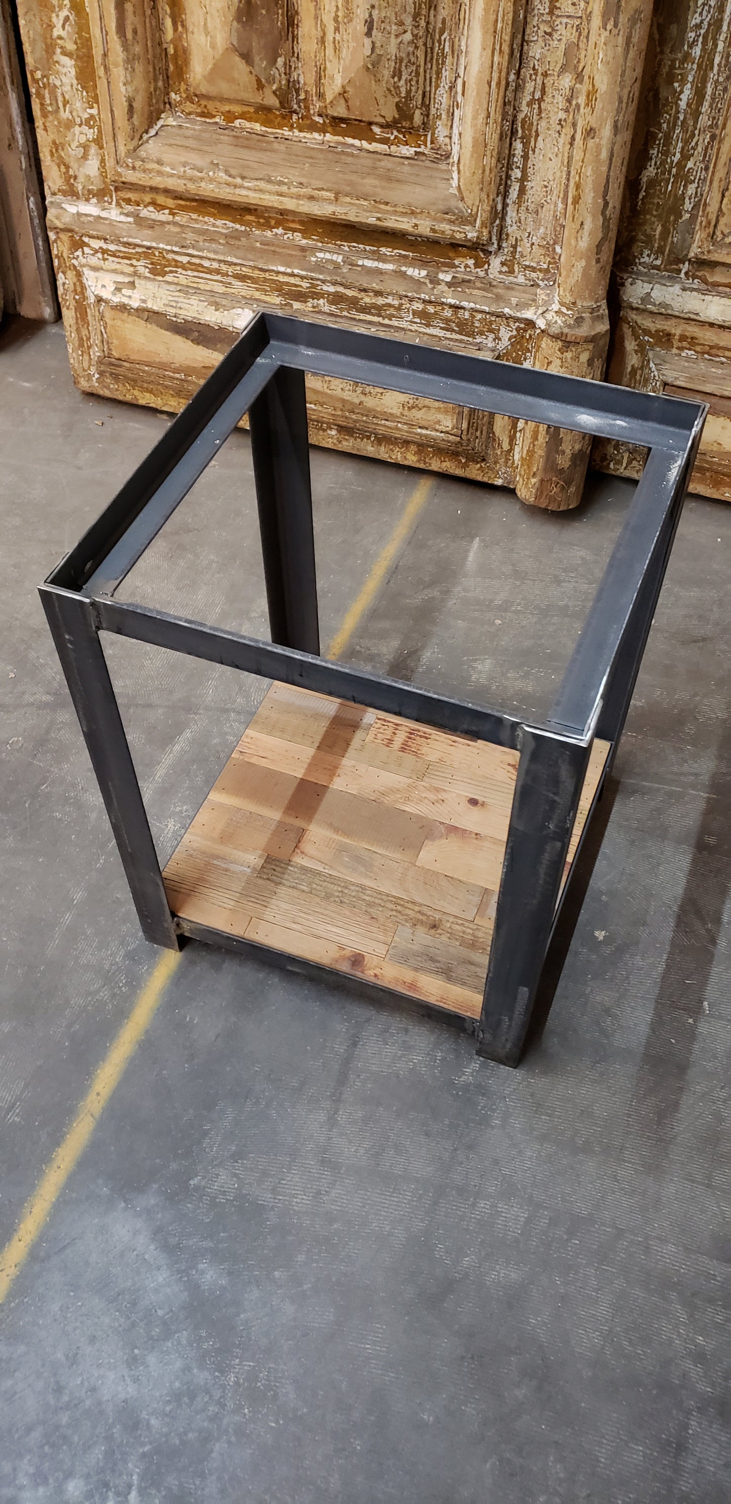 Repurposed Steel Table Base