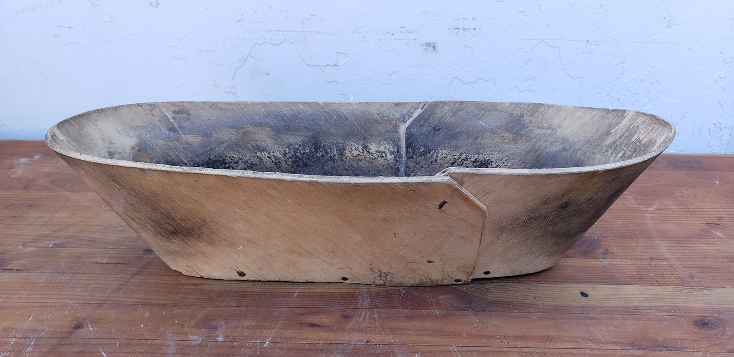 Oblong Small Wooden Bowl