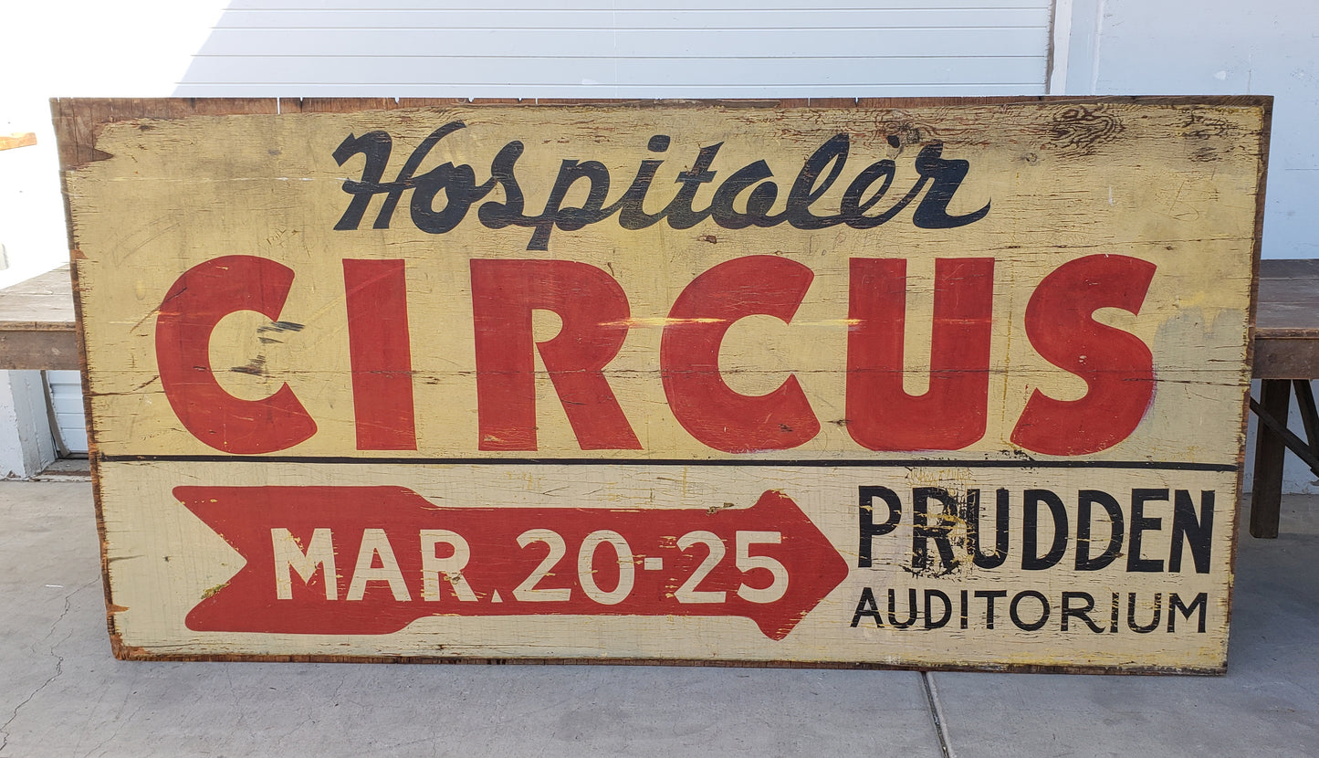 Circus Sign Double-Sided
