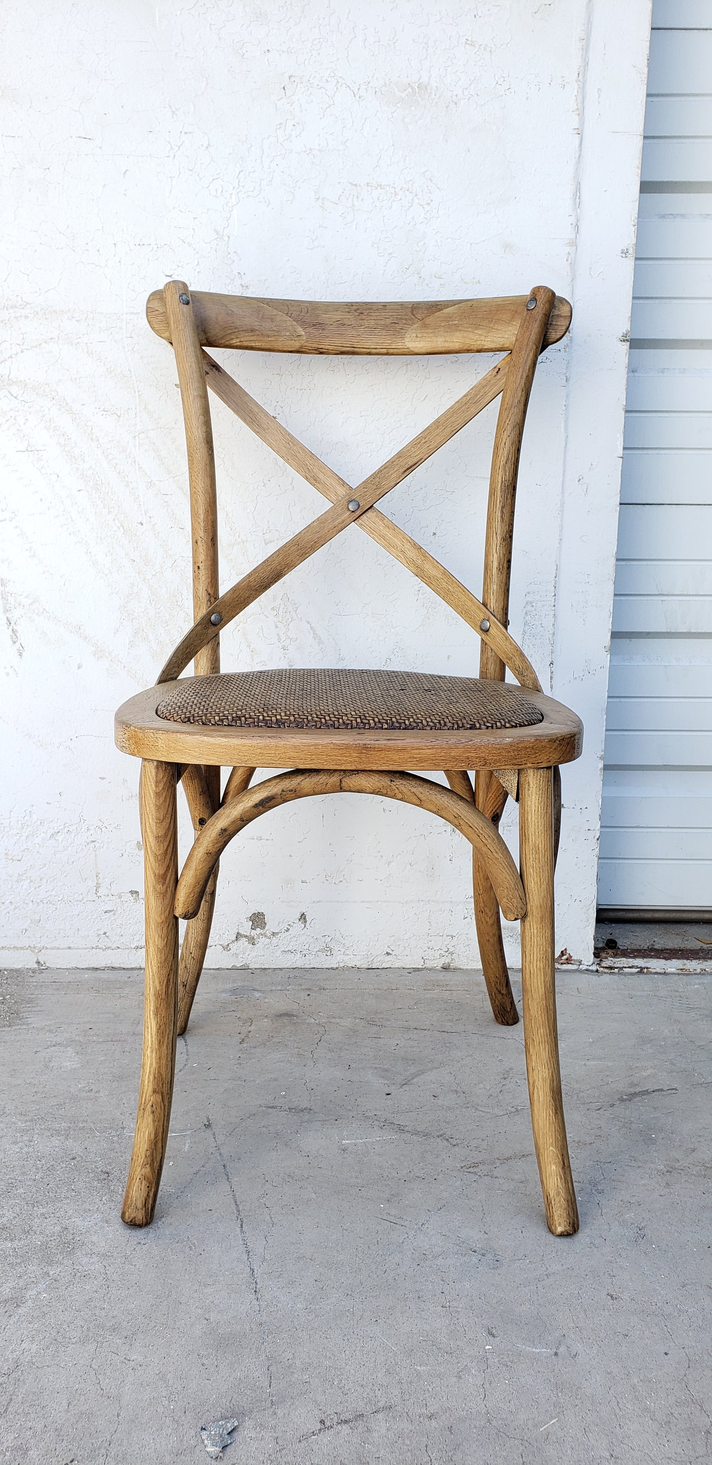 Wood Cross Back Dining Chair