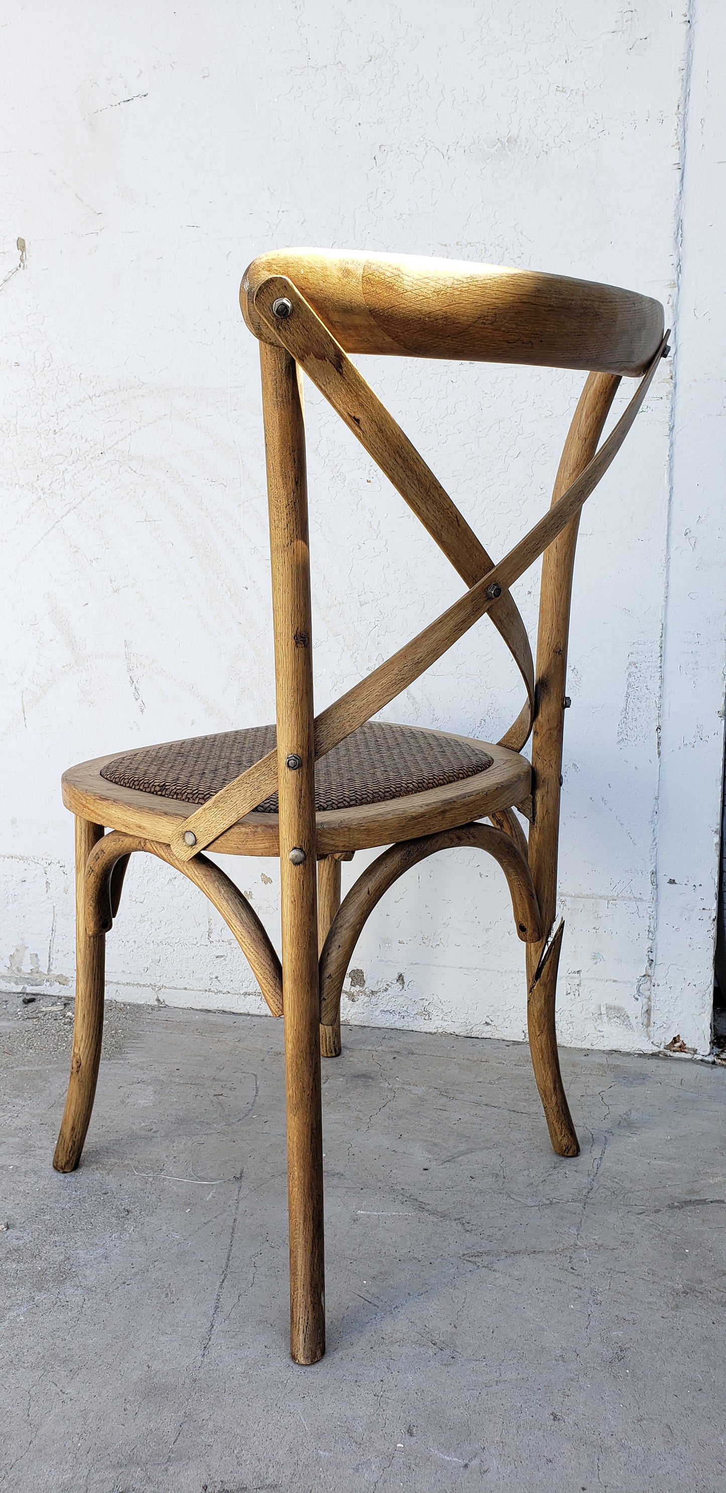 Wood Cross Back Dining Chair