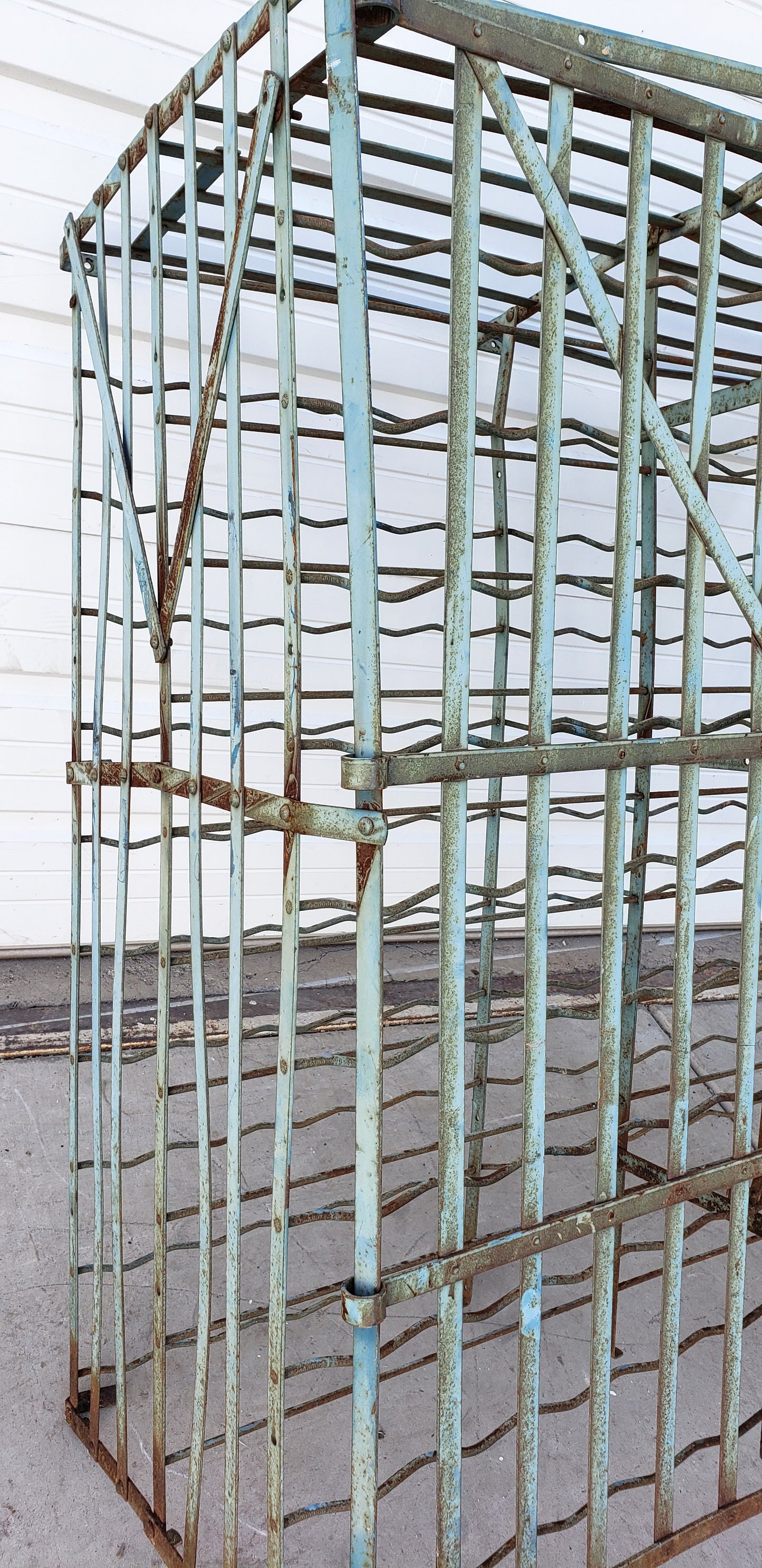 Rigidex French Zinc Wine Cage / Rack