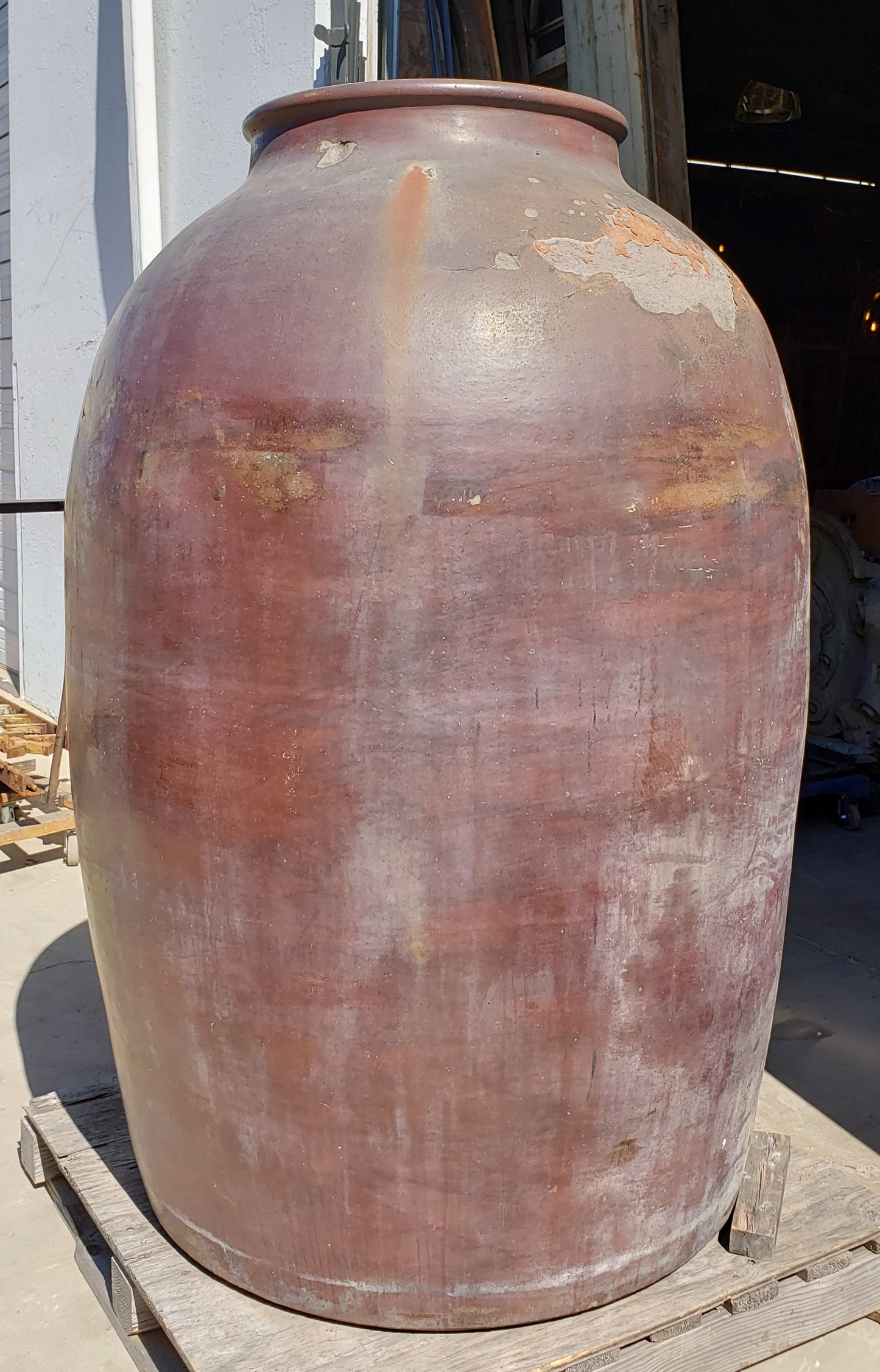 Pair of Extra Large Antique Terracotta Vessels