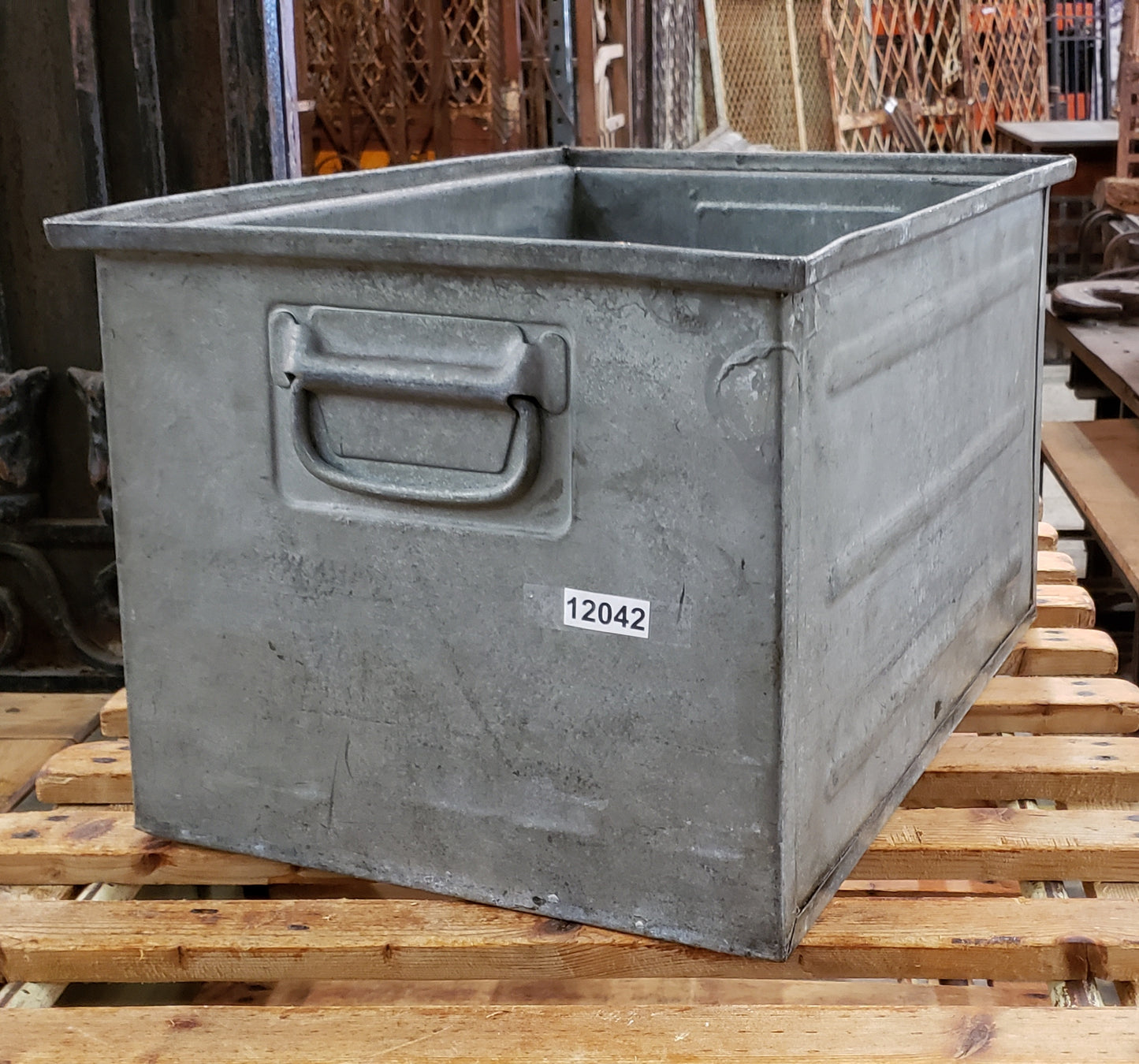 Industrial Iron Crate