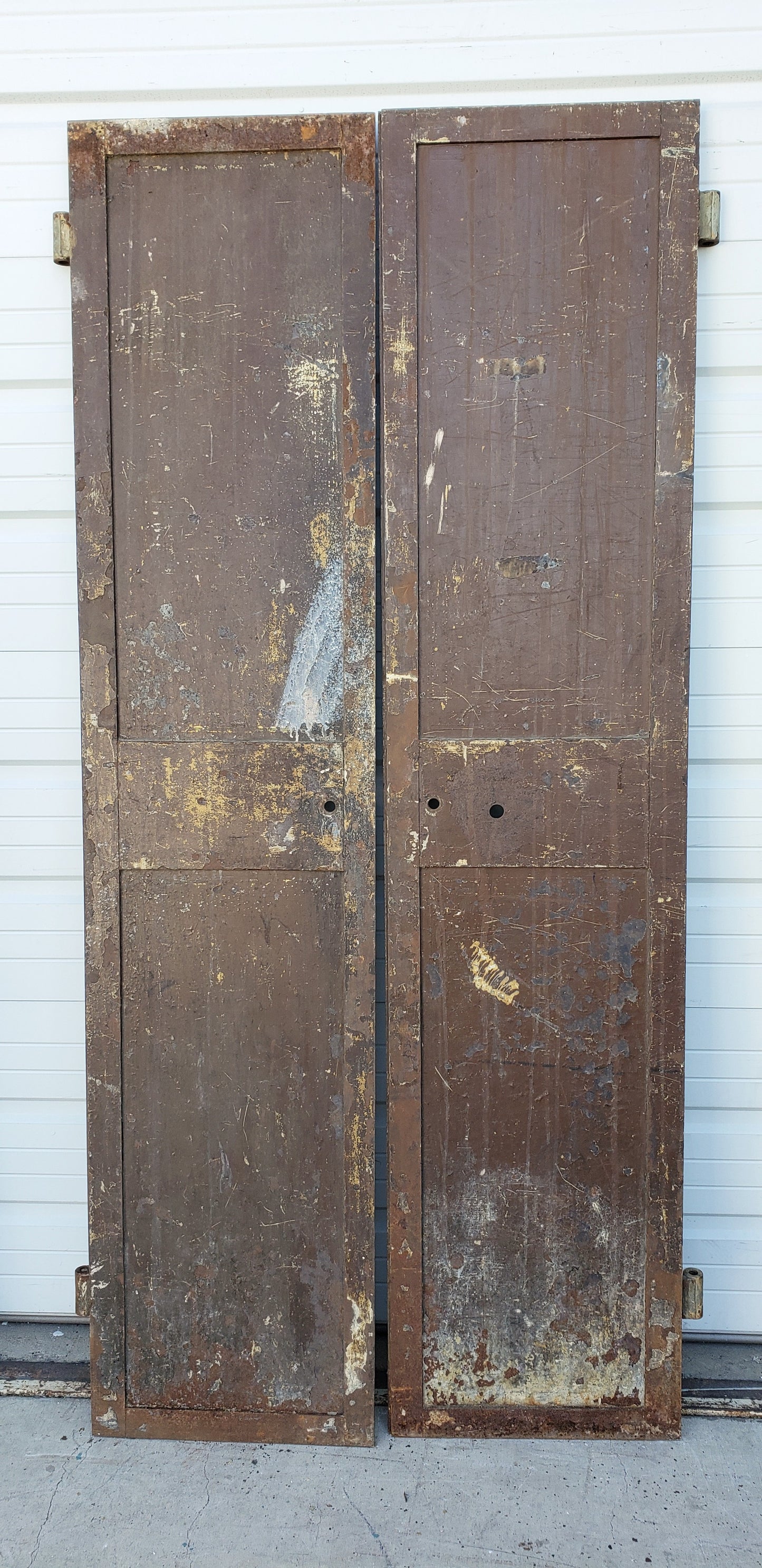 Pair of Iron Metal Storm Shutters/Doors