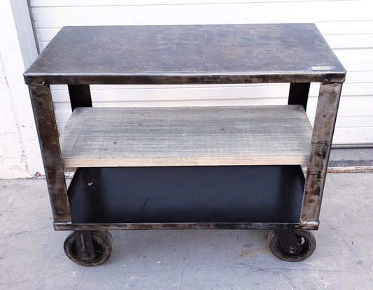 Stripped Trolley Table