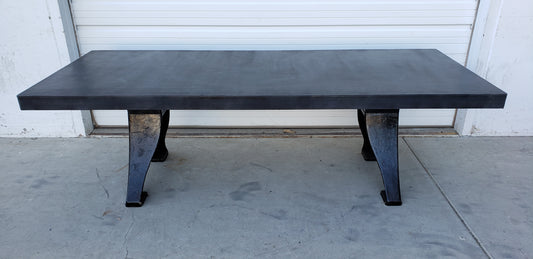 8' Industrial Steel Dining Table