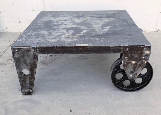Industrial Steel Coffee Table Trolley