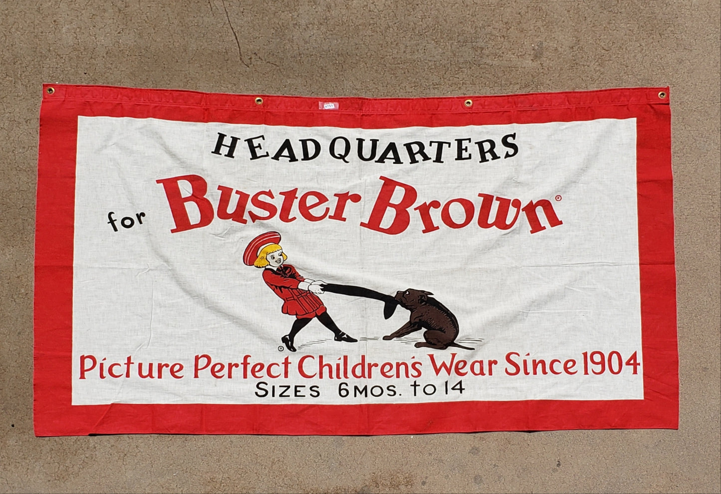 Buster Brown Children's Shoe Banner/Sign