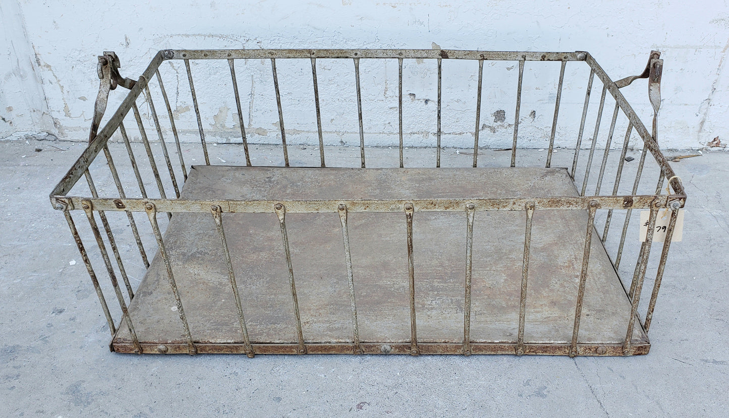 French Zinc Crate