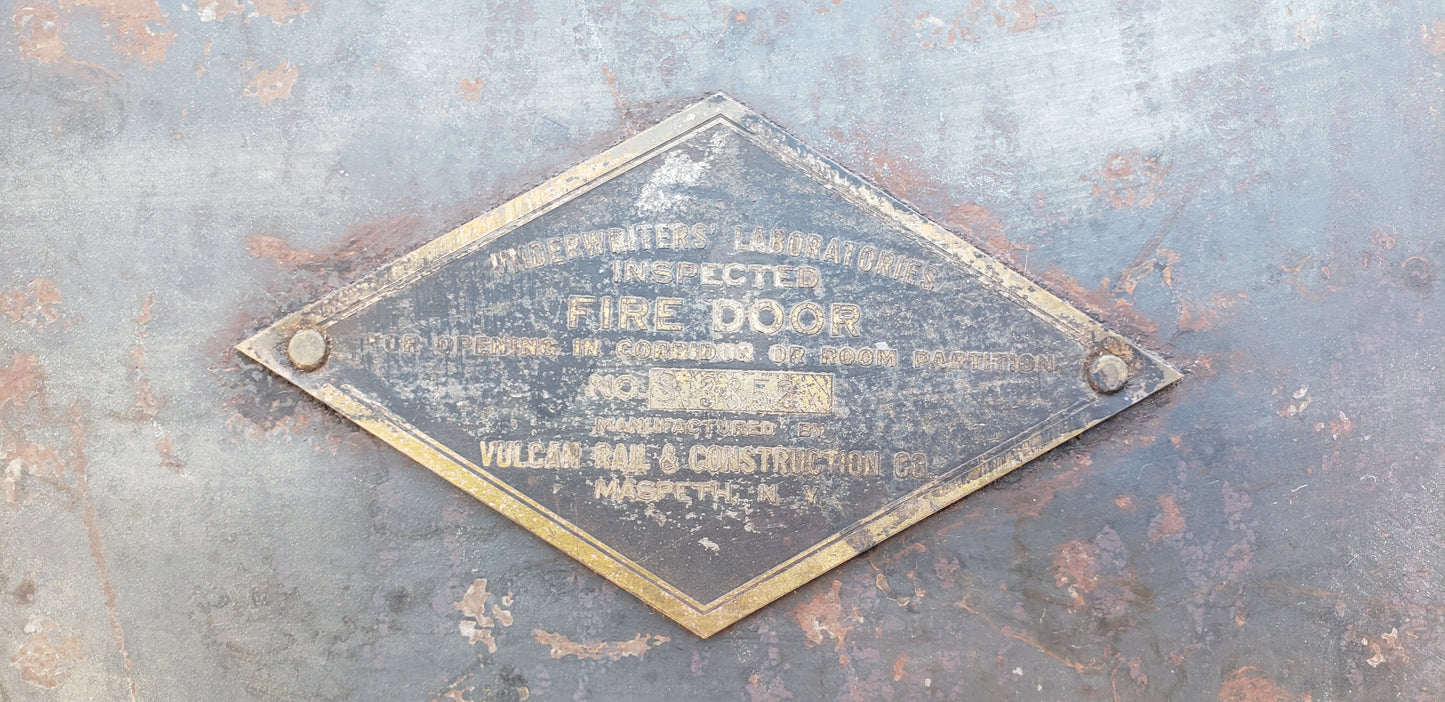 Industrial Iron Single Metal Fire Door
