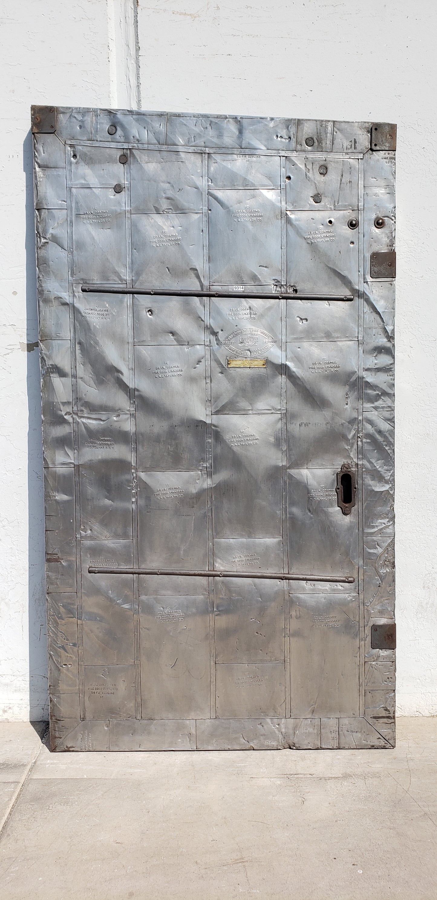 Metal Fire Single Door w/Angled Top