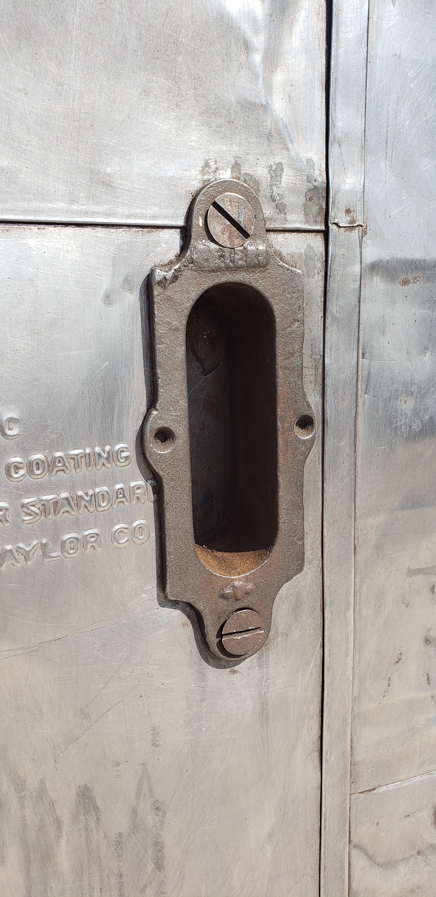 Metal Fire Single Door w/Angled Top