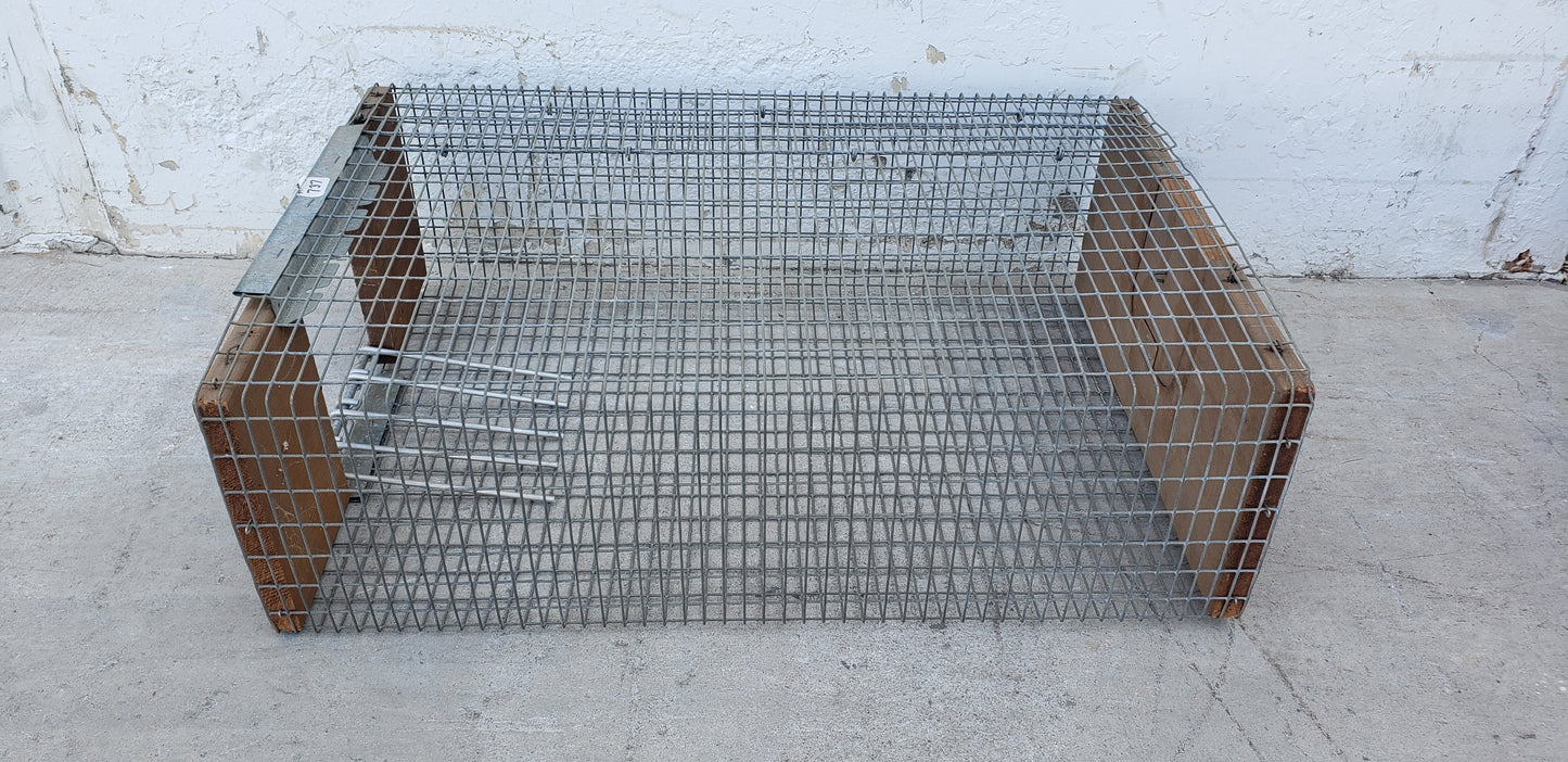 Antique Wood & Metal Animal Trap/Cage