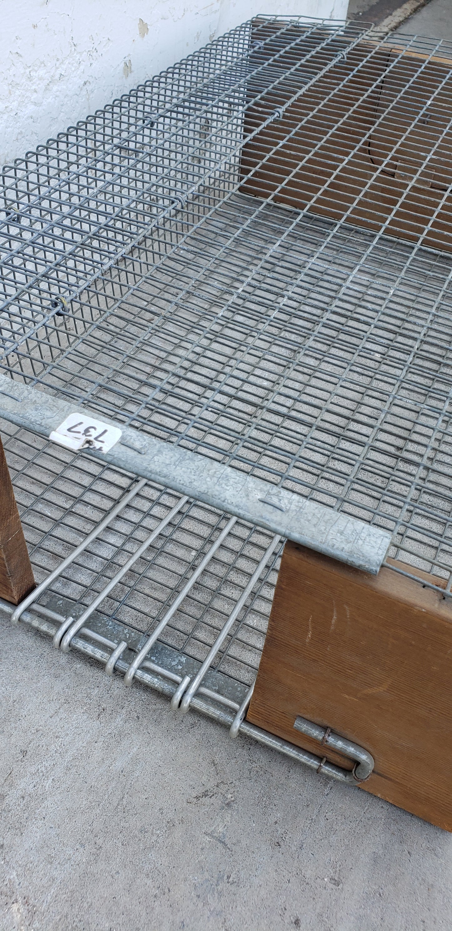 Antique Wood & Metal Animal Trap/Cage