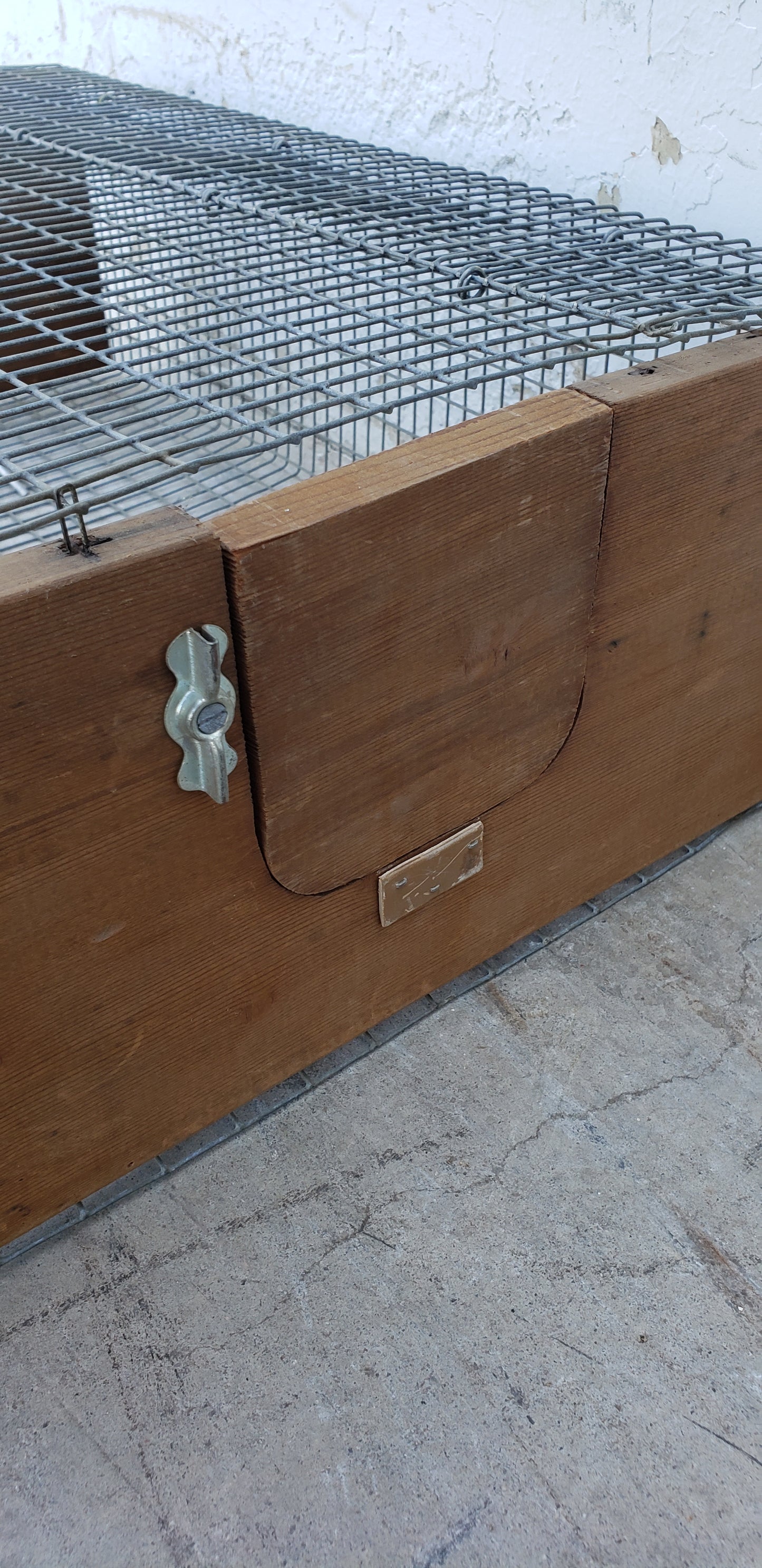 Antique Wood & Metal Animal Trap/Cage