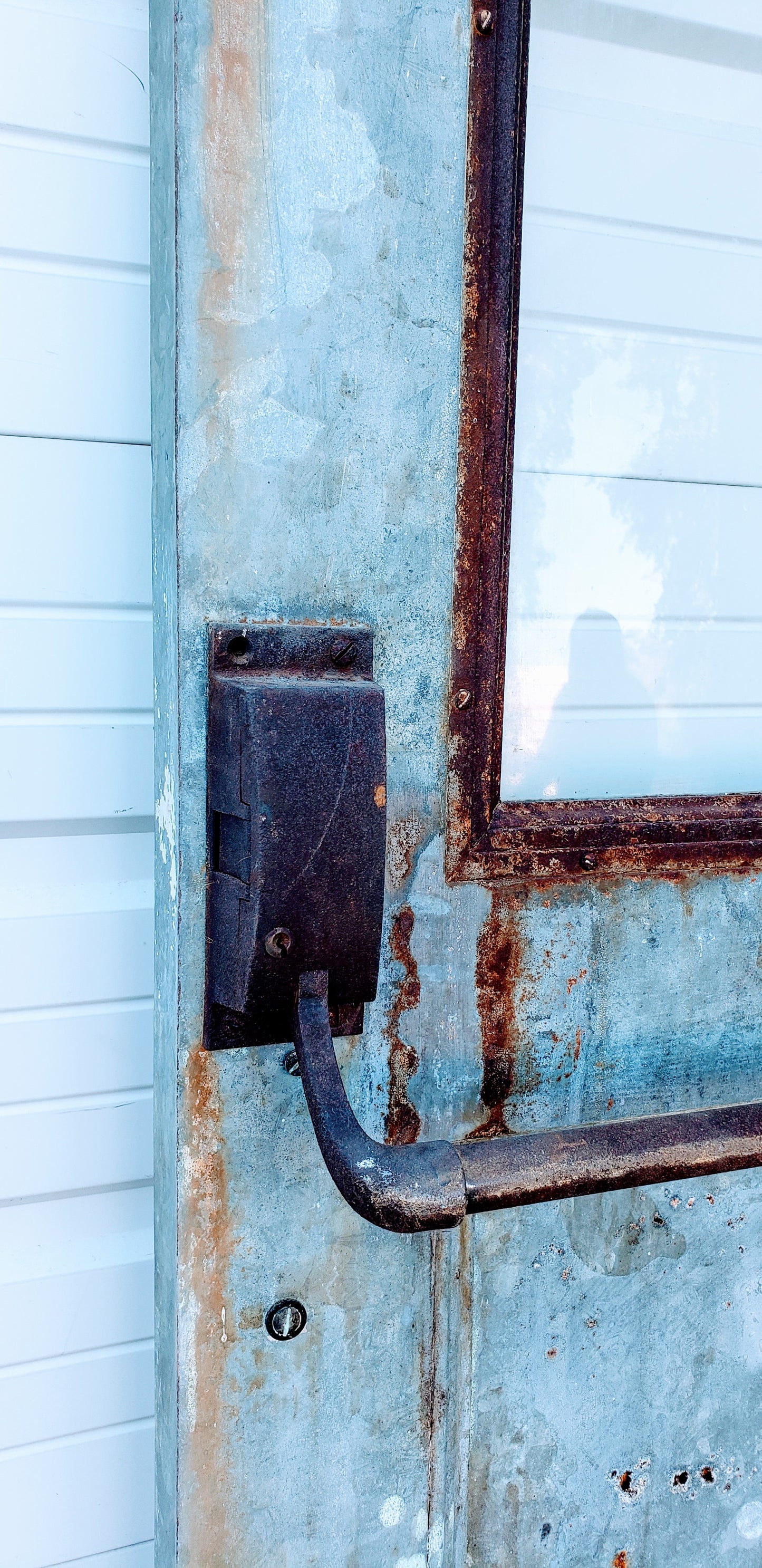 Metal Fire Door with Single Clear Glass Lite
