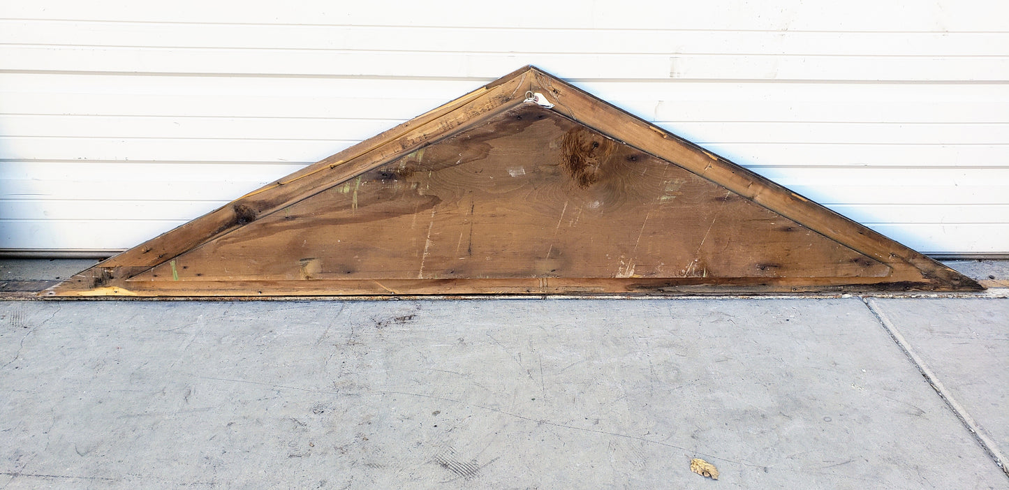 Chippy White Wood Architectural Pediment