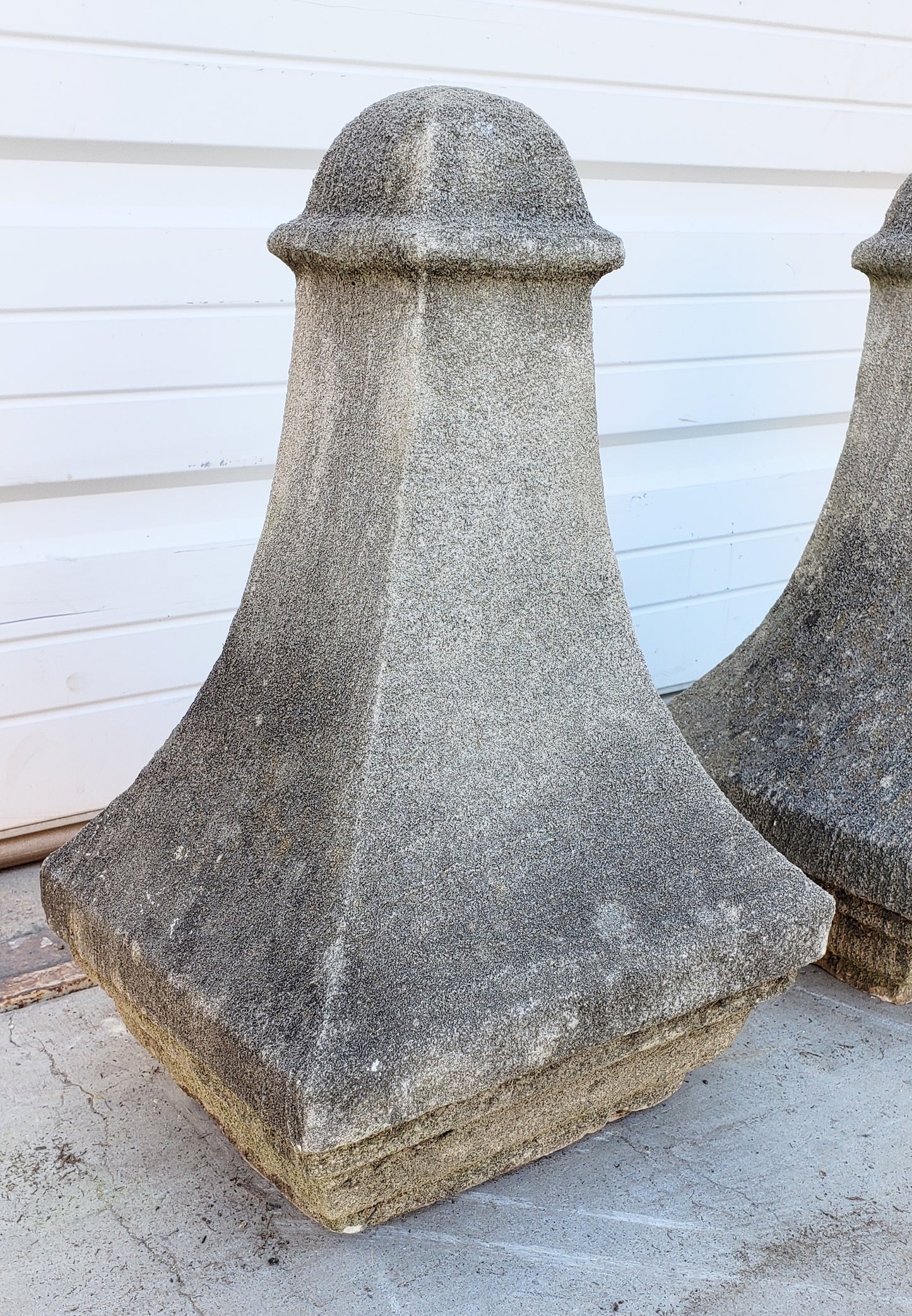 Pair of Stone Architectural Garden Fragments