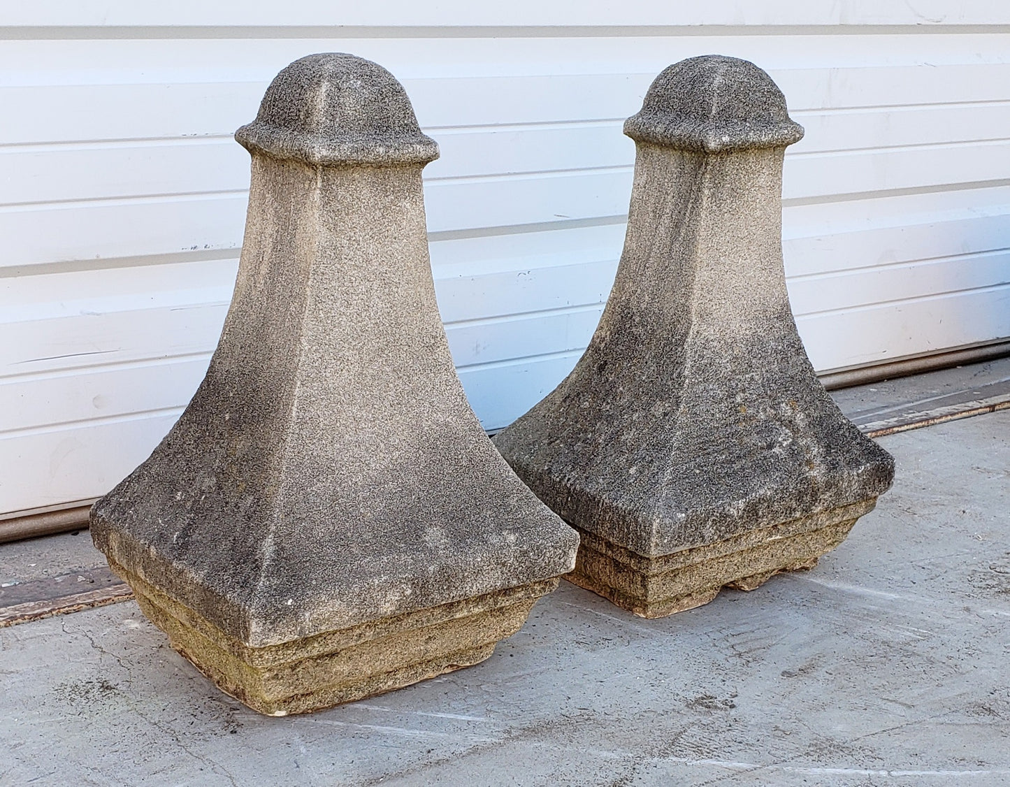 Pair of Stone Architectural Garden Fragments