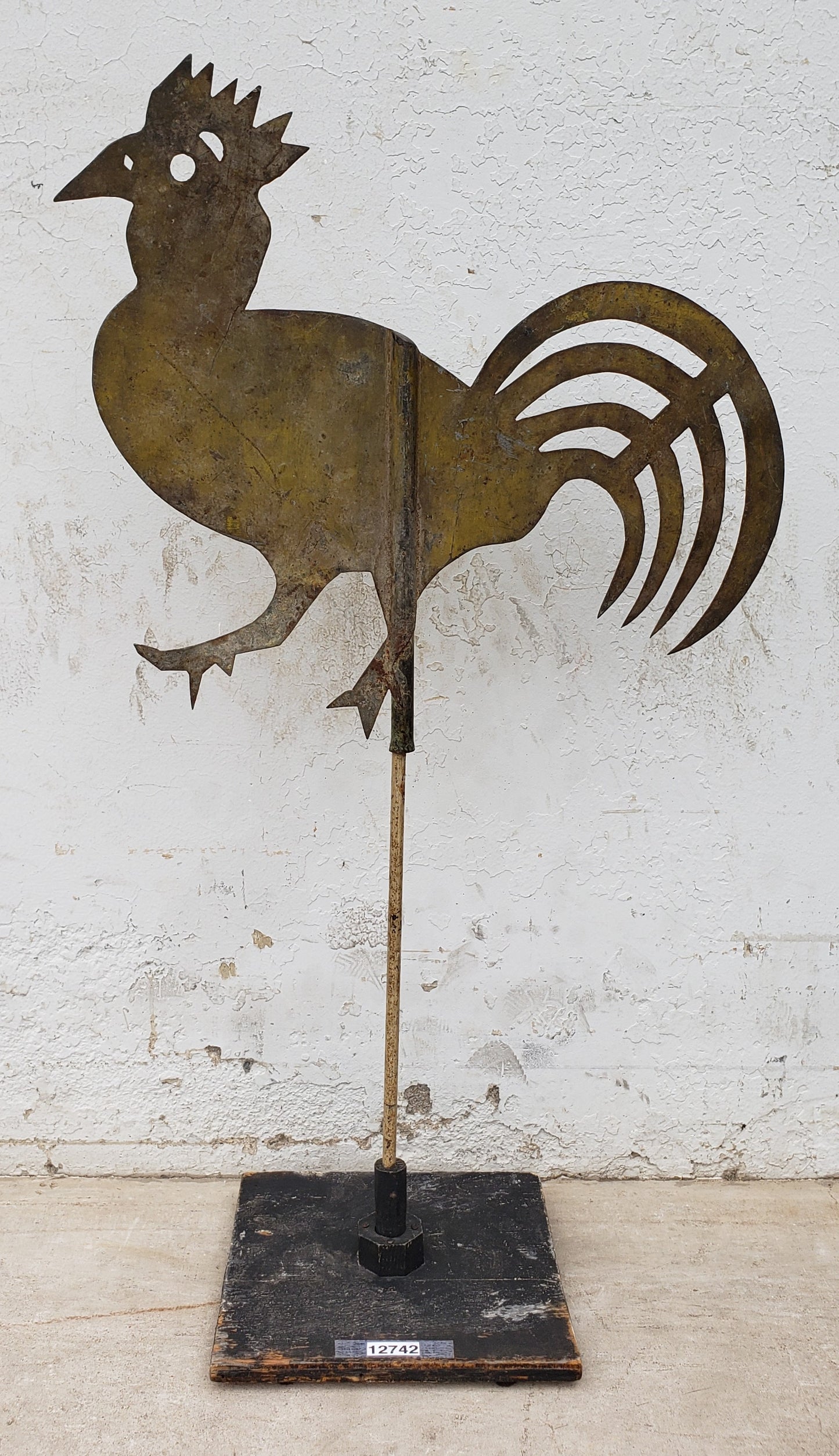 18th Century French Metal Rooster Figure