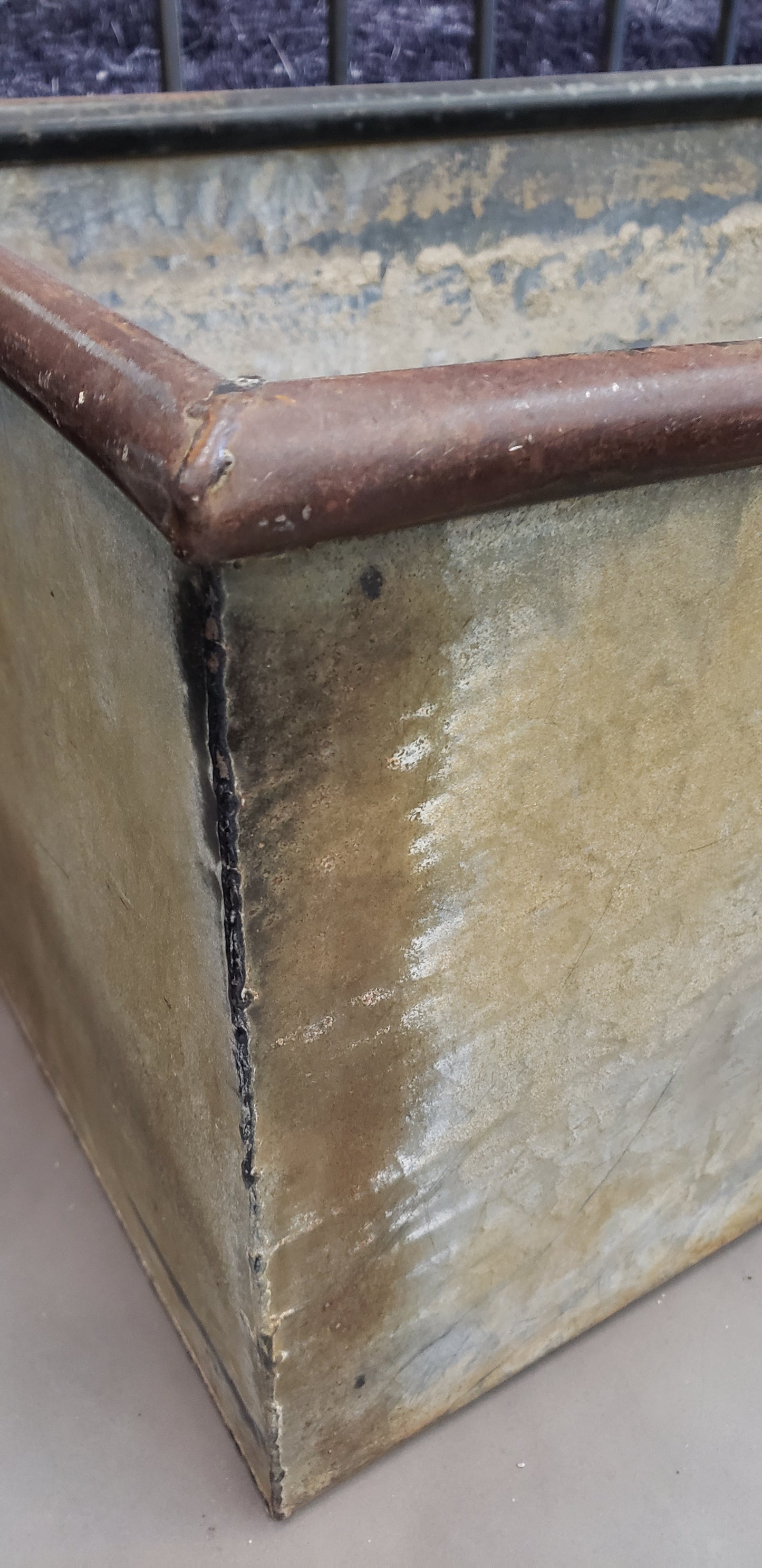 Large Galvanized Metal Trough/Planter