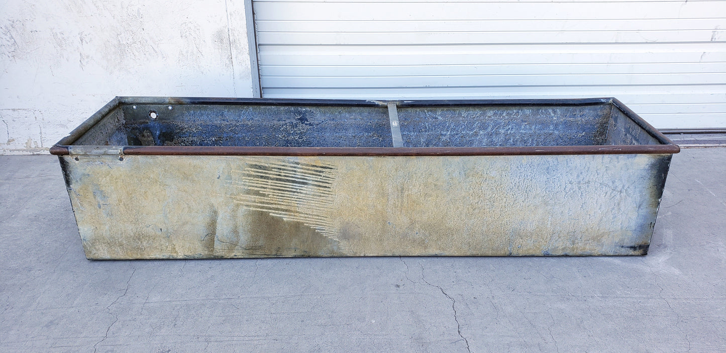 Large Galvanized Metal Trough/Planter