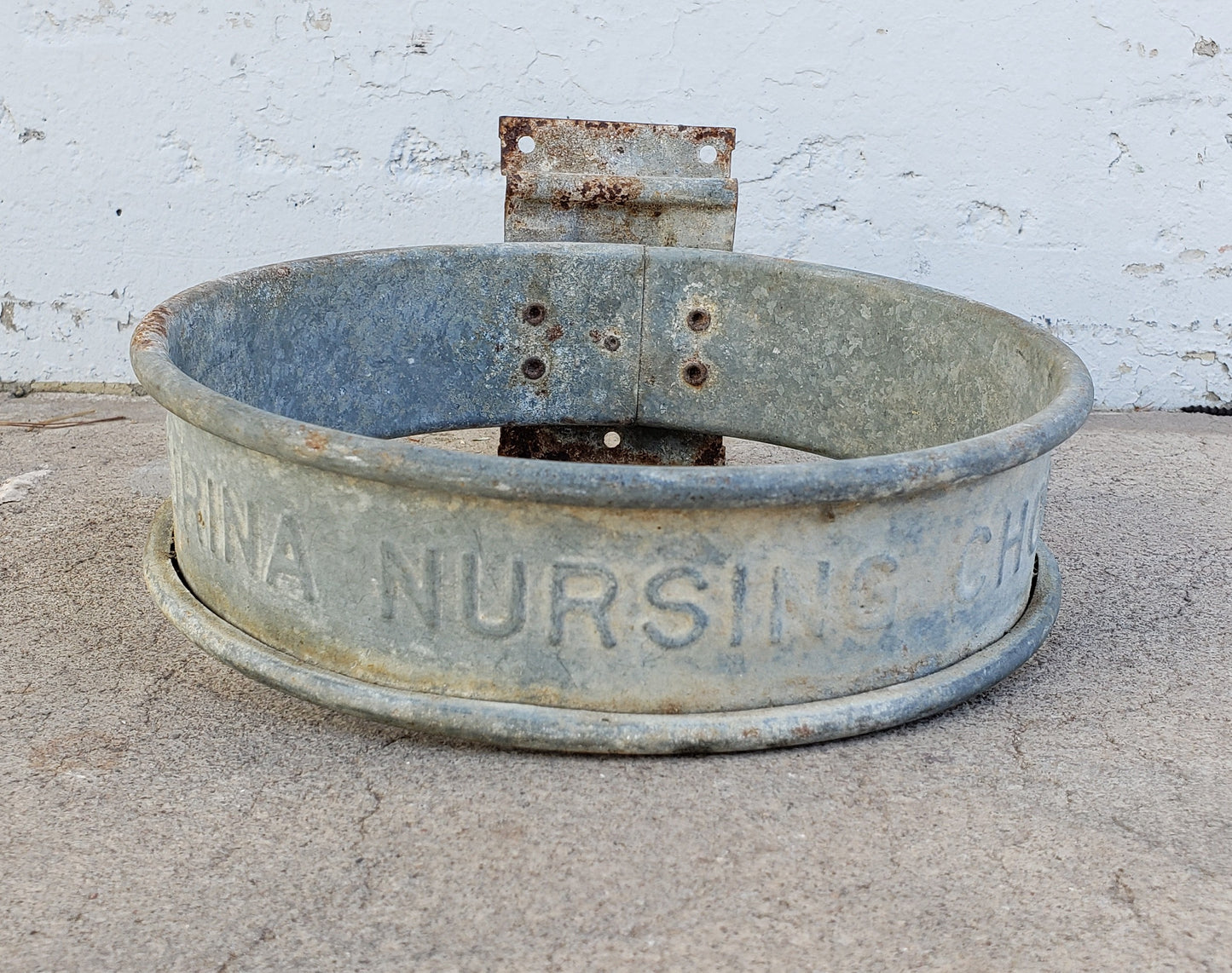 Antique Purina Nursing Chow Bucket Holder