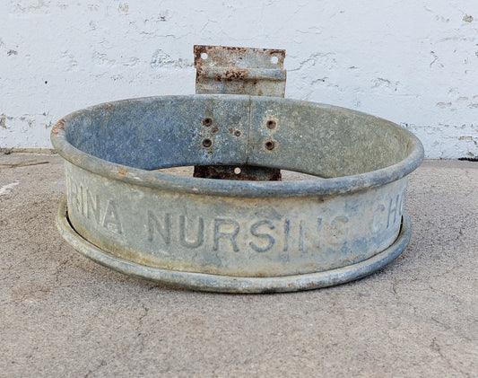 Antique Purina Nursing Chow Bucket Holder