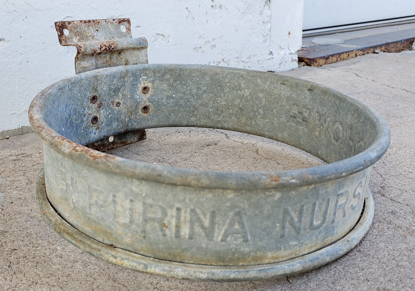 Antique Purina Nursing Chow Bucket Holder