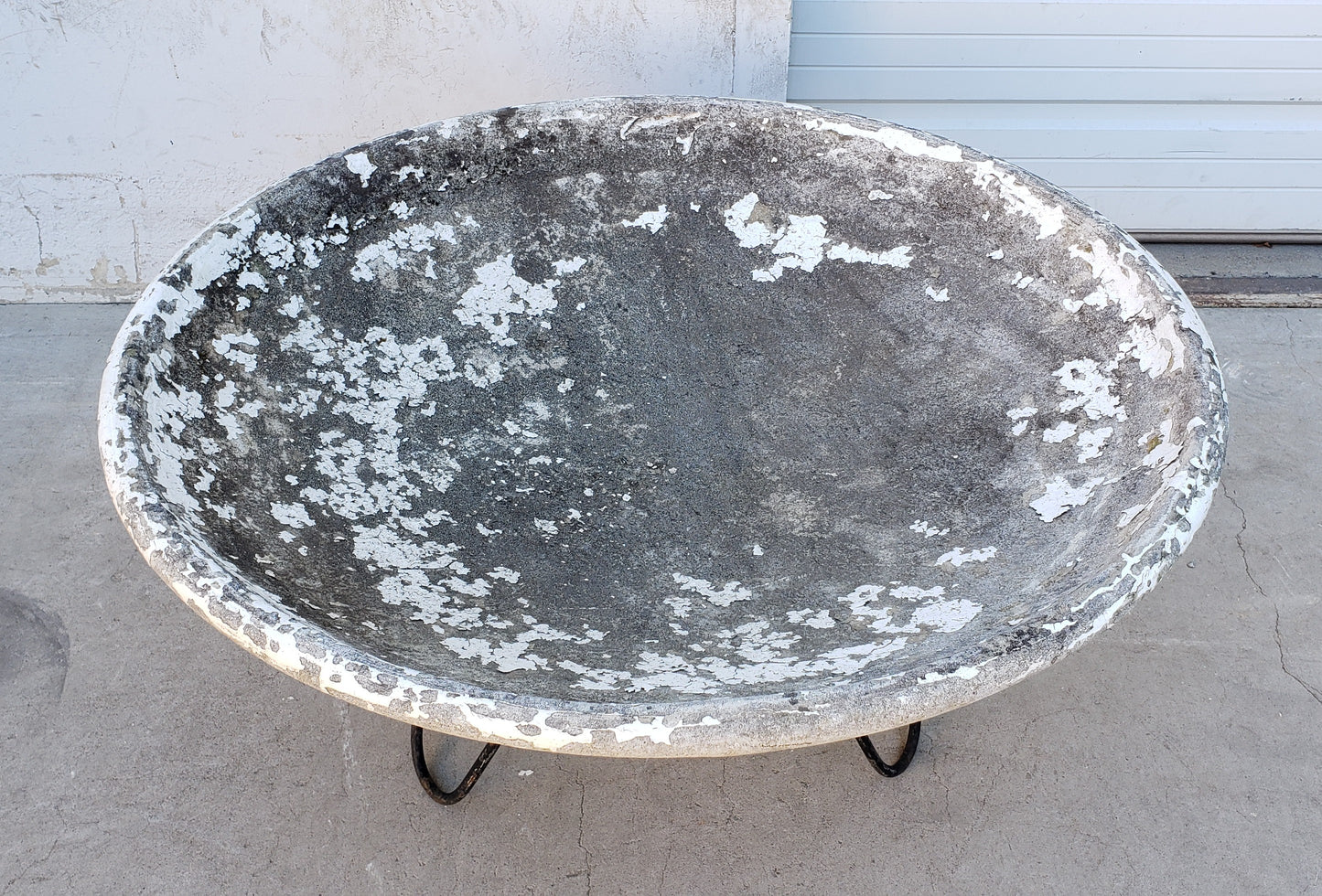Round Willy Guhl Bowl Planter on Hairpin Base