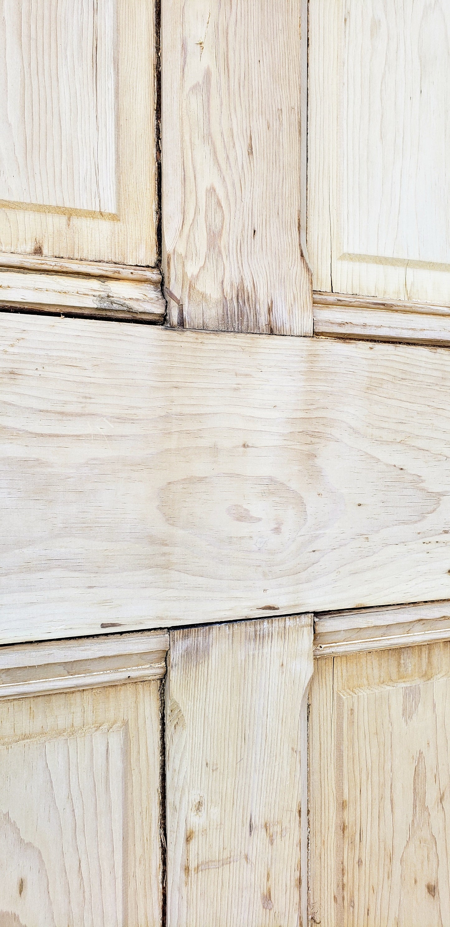 Antique Single 4 Panel Wooden Door