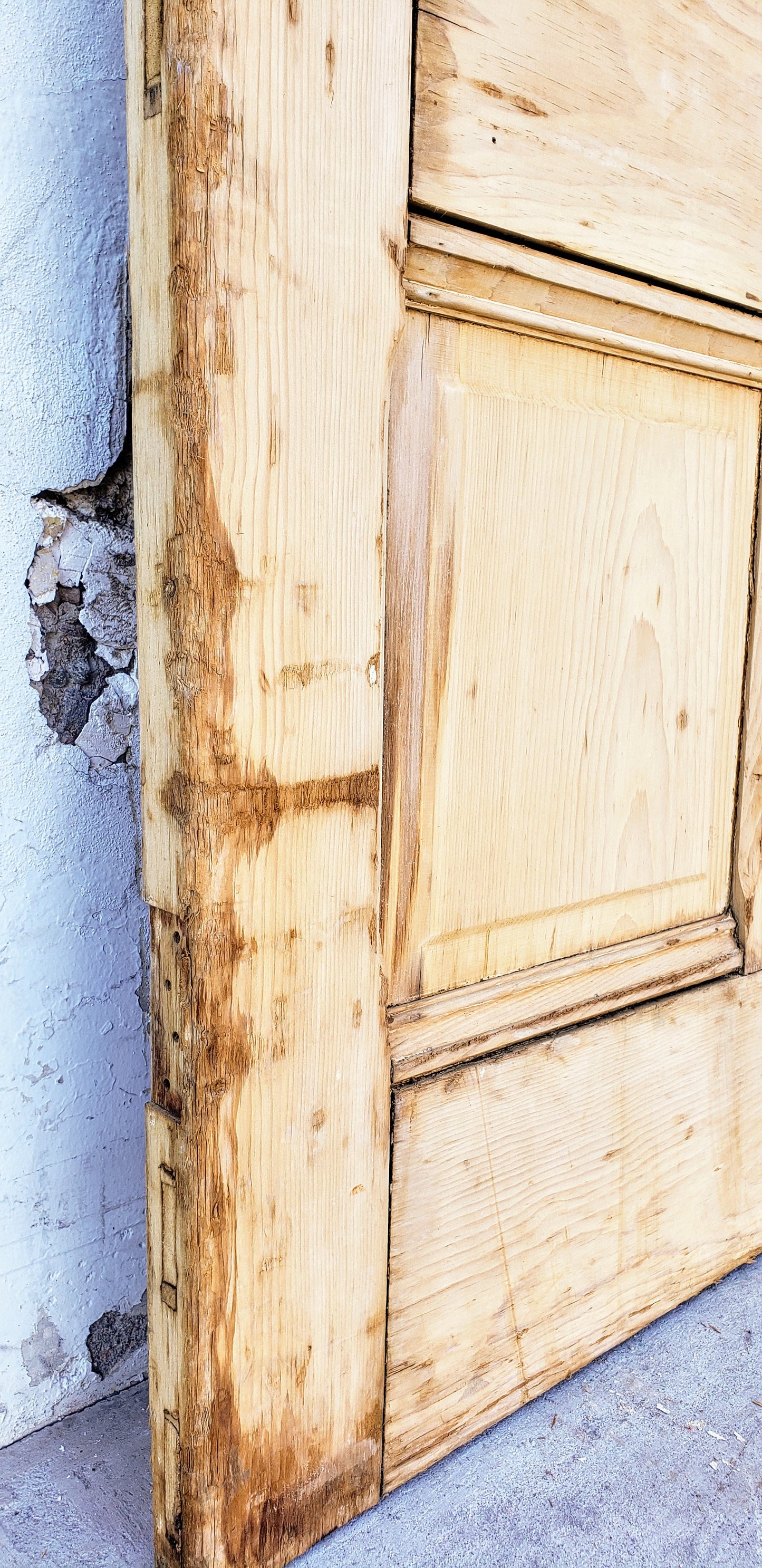 Antique Single 4 Panel Wooden Door