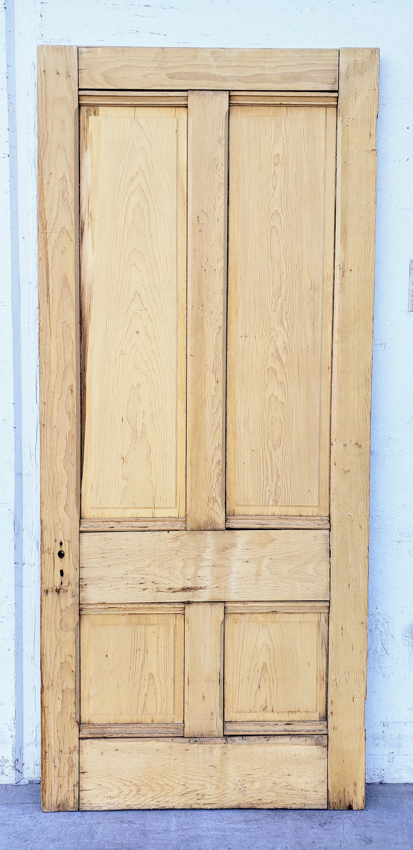 Antique Single 4 Panel Wooden Door