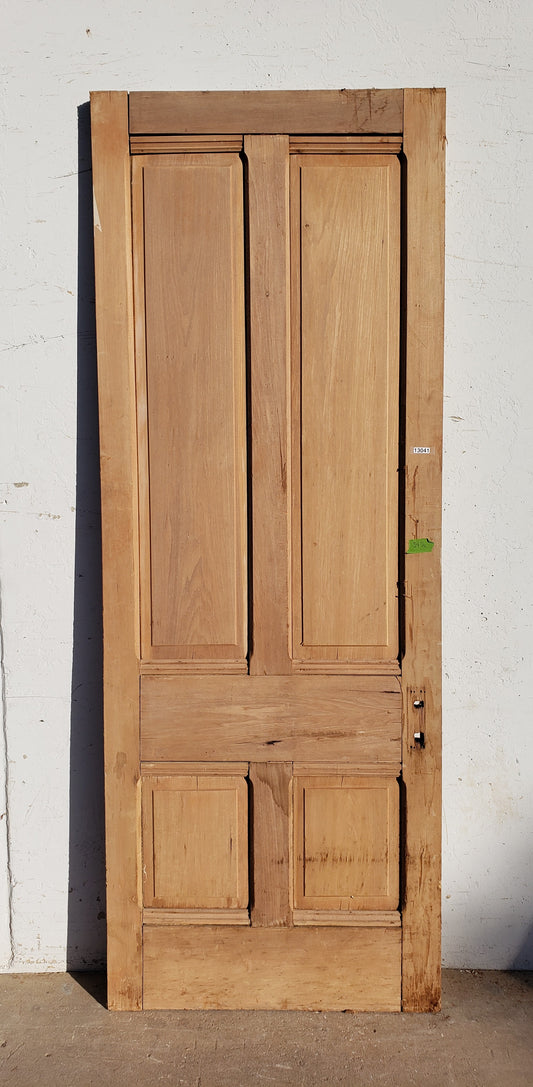 Antique 4 Panel Single Wood Antique Door