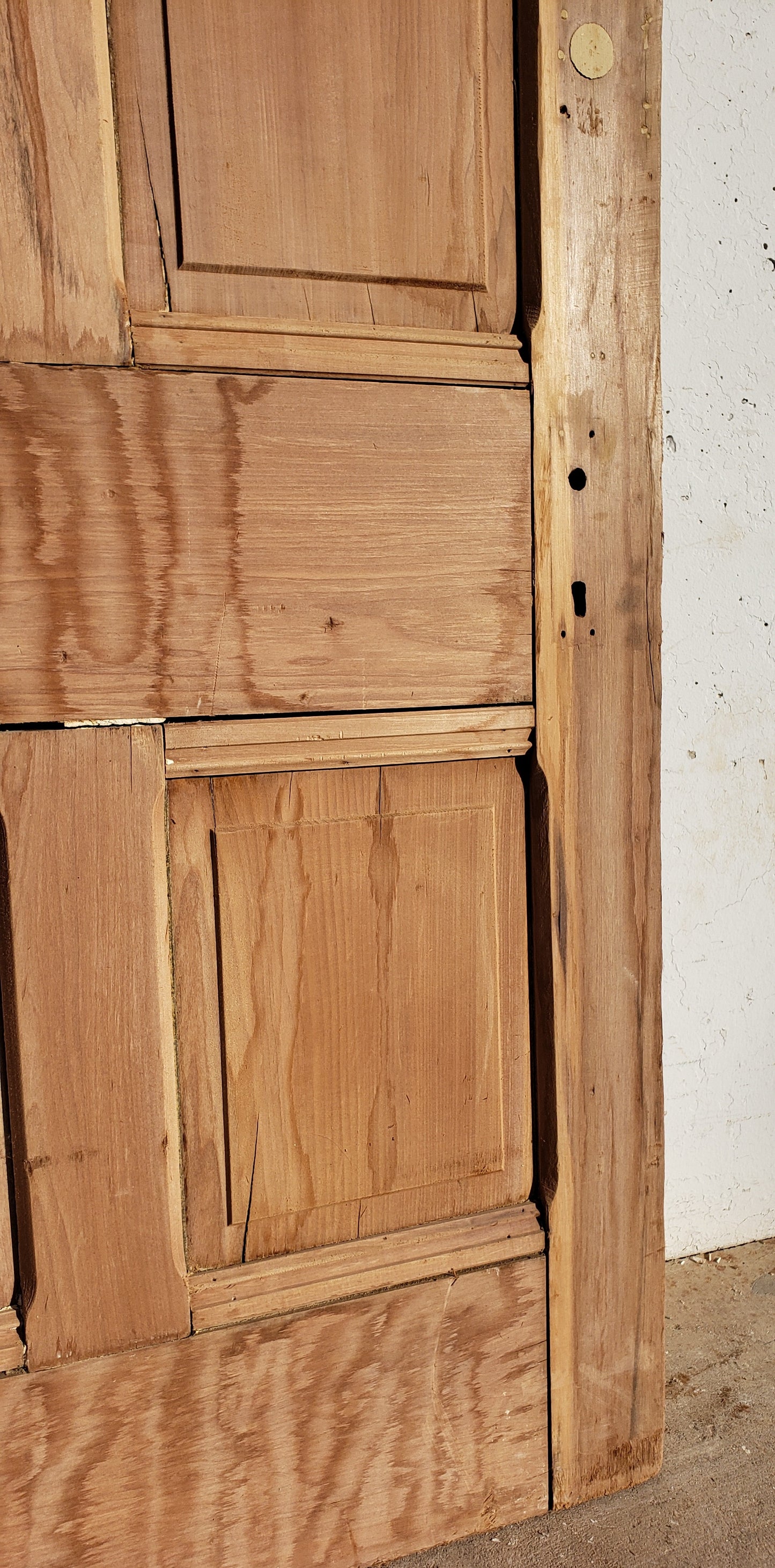 Antique 4 Panel Single Wood Door