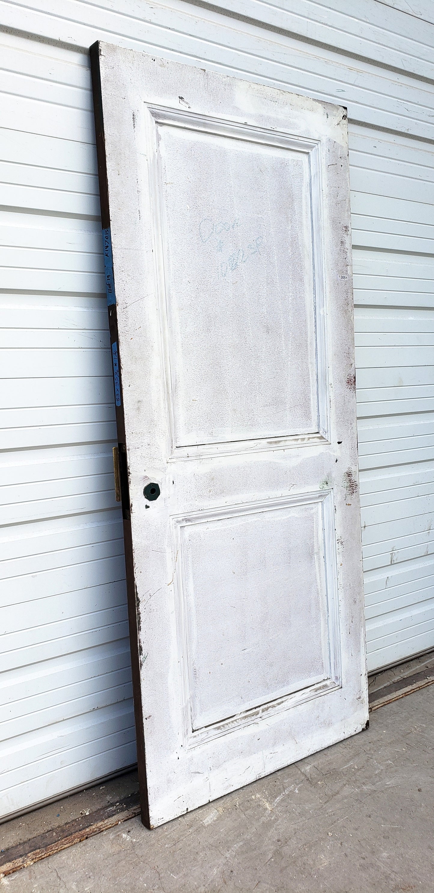 Reclaimed Single Metal 2 Panel Fire Door